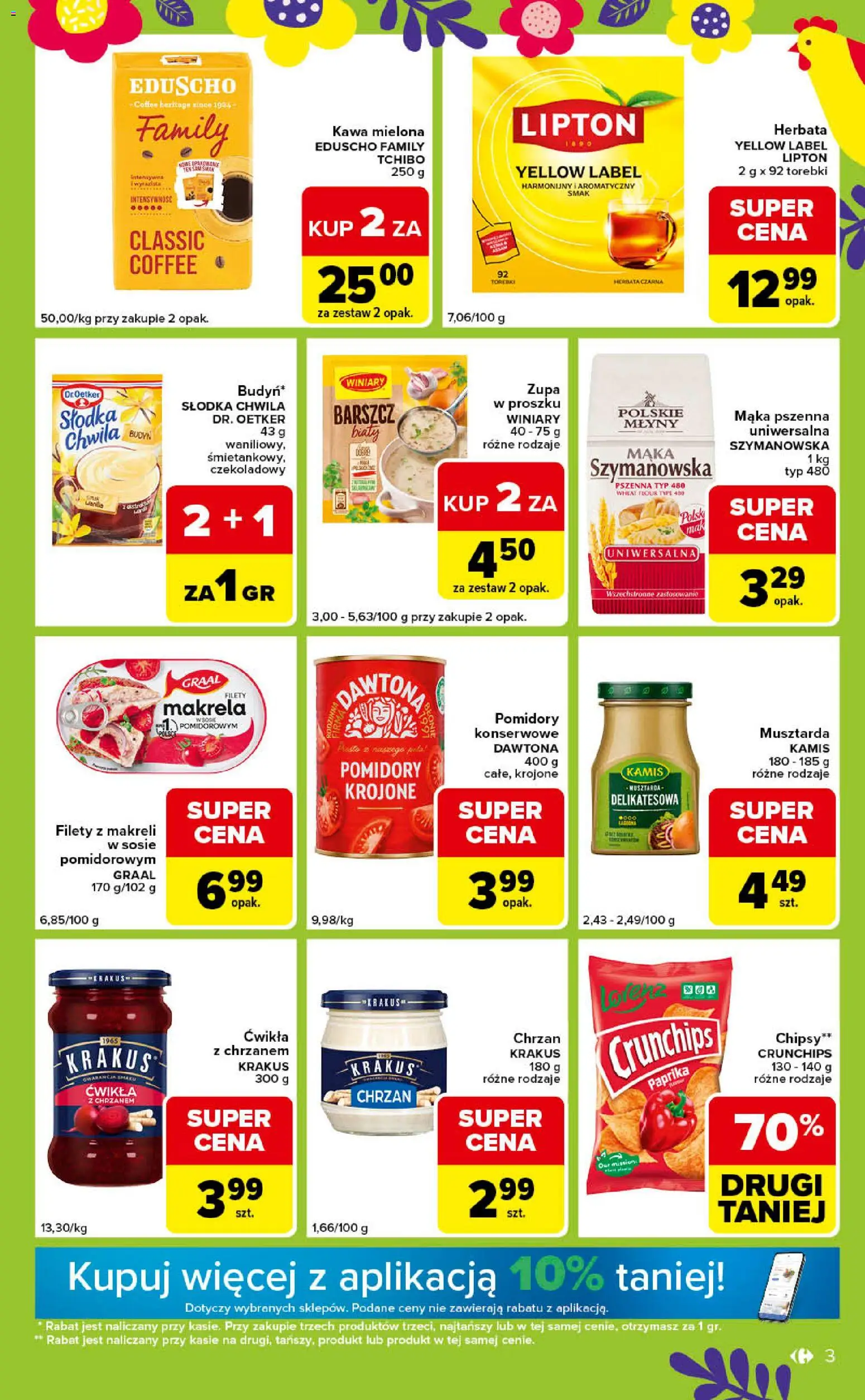 Carrefour gazetka - Express od 31.03.2026 | Strona: 3 | Produkty: Barszcz, Musztarda, Kawa, Herbata
