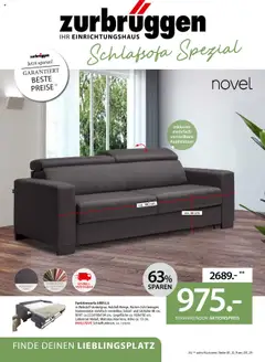Zurbrüggen Schlafsofa Spezial ab 12.09.2025 gültig