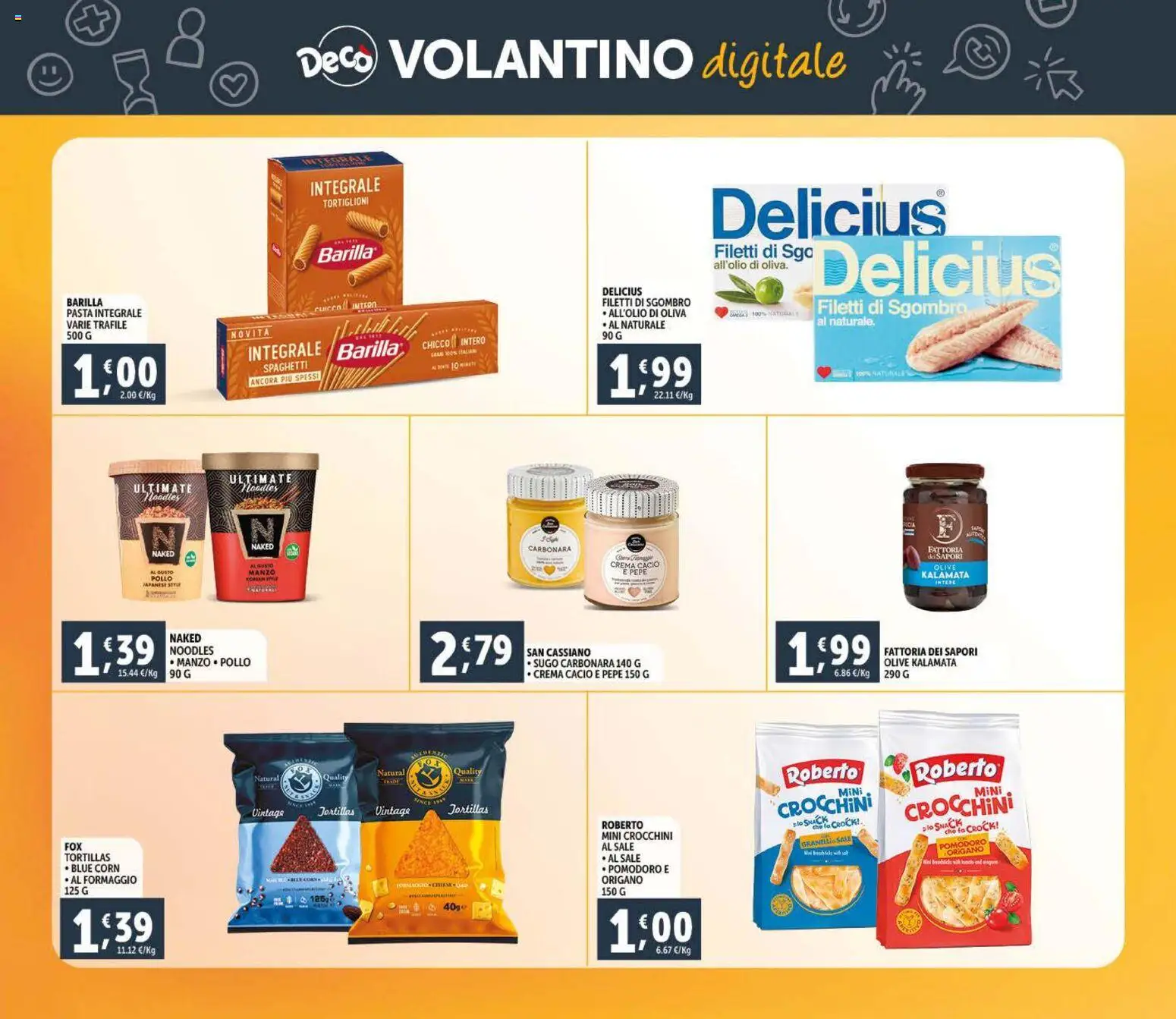 Volantino Decò del 11.01.2026 | Pagina: 24 | Prodotti: Pepe, Pomodoro, Formaggio, Pasta