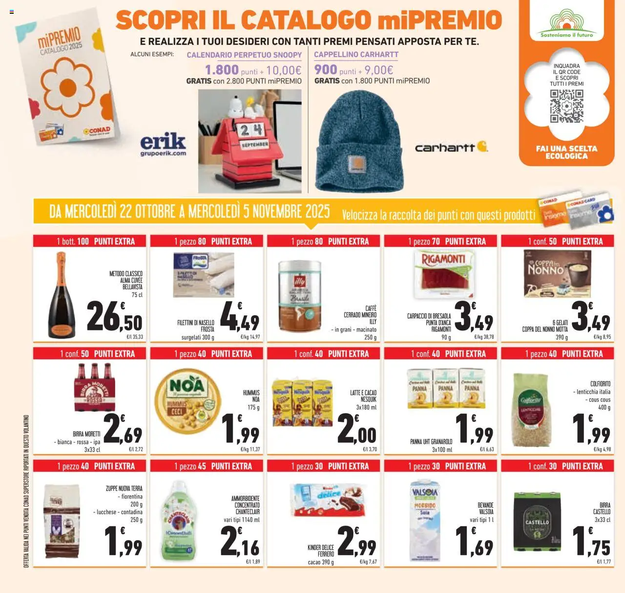 Volantino Conad del 22.10.2025 | Pagina: 54 | Prodotti: Birra, Ammorbidente, Nasello, Terra