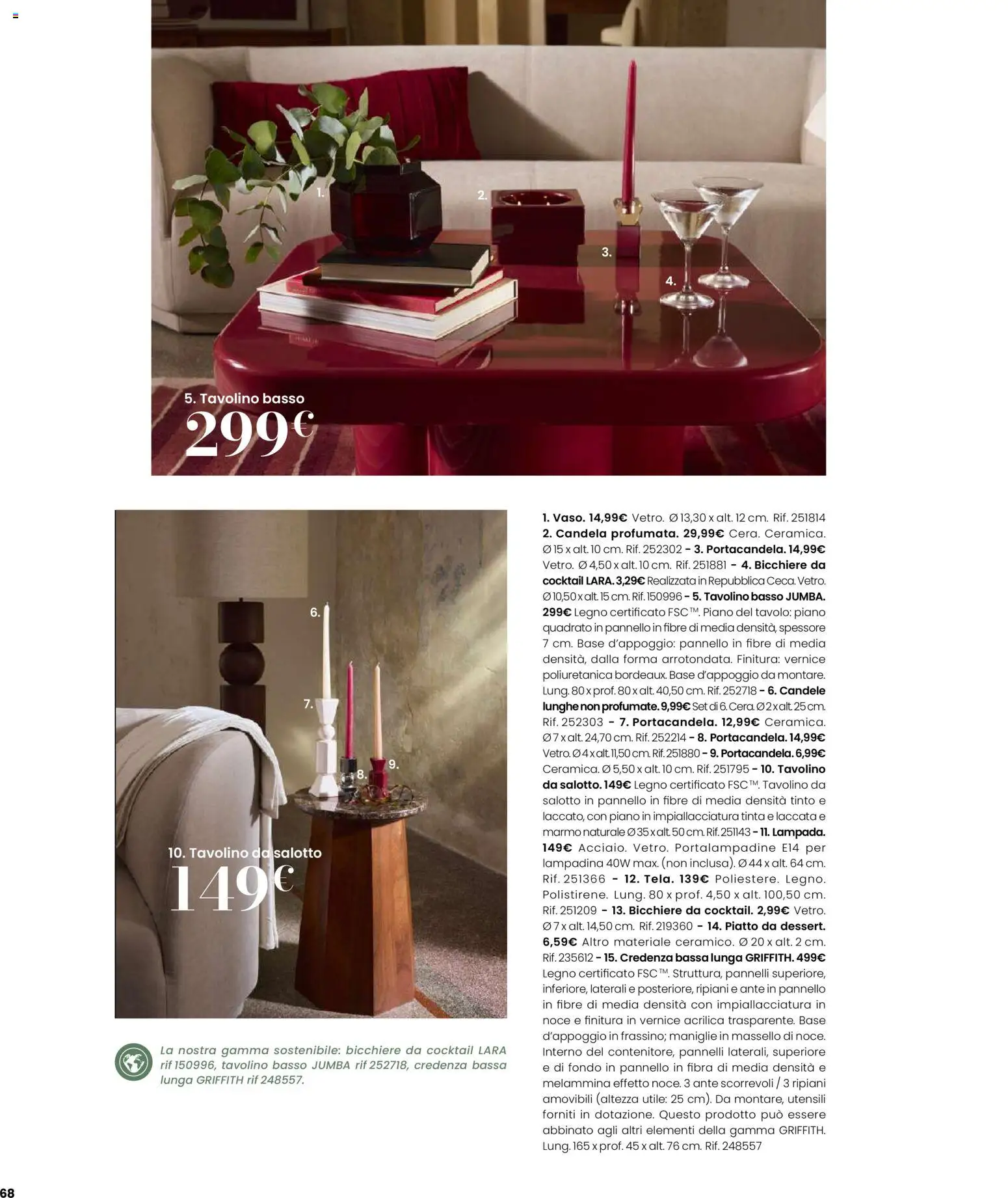 Volantino Maisons du Monde del 12.02.2026 | Pagina: 68 | Prodotti: Tavolino, Piatto, Tavolo, Credenza