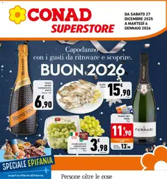Anteprima del volantino Conad Superstore Lazio catalogo valido a partire dal 27.12.2025