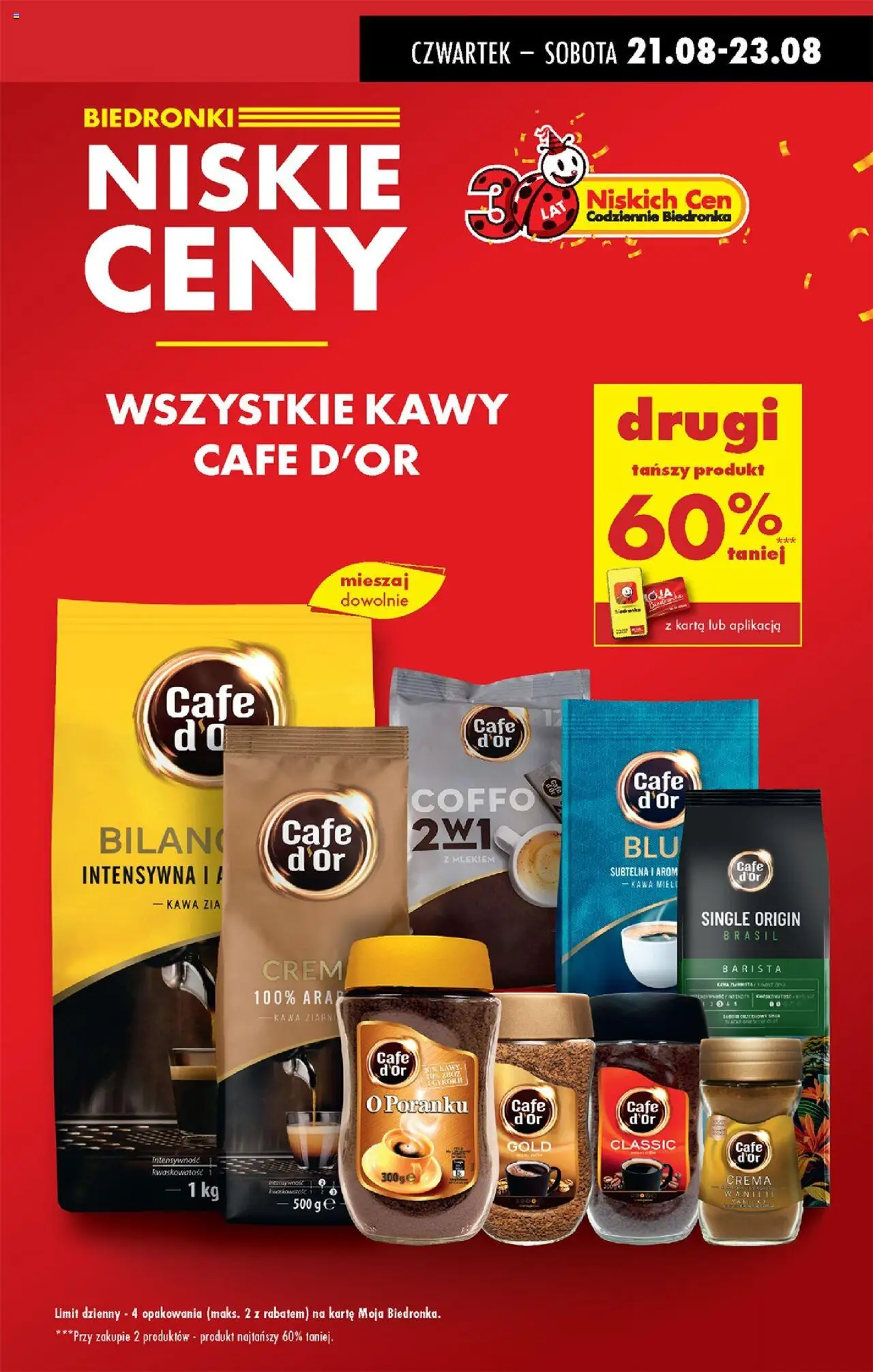 Biedronka gazetka - Oferta w tym tygodniu od 21.08.2025 | Strona: 9 | Produkty: Karta, Kawa ziarnista, Kawa