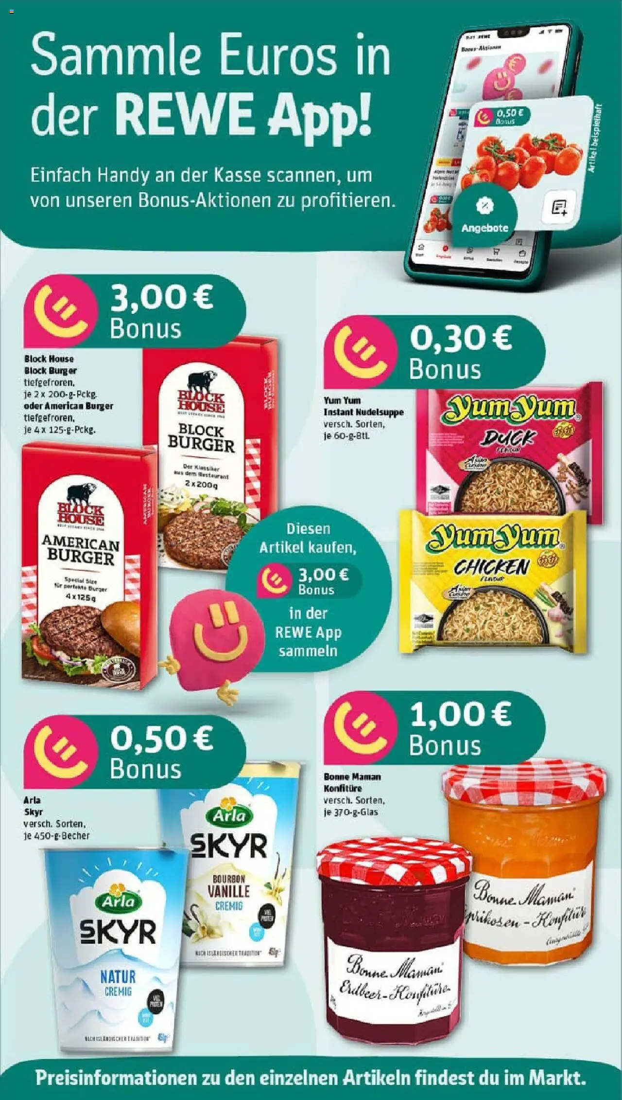 Rewe prospekt Frankfurt / Westend-Nord	 – gültig ab 21.09.2025 | Seite: 2 | Produkte: Burger, Skyr, Arla skyr, Bourbon