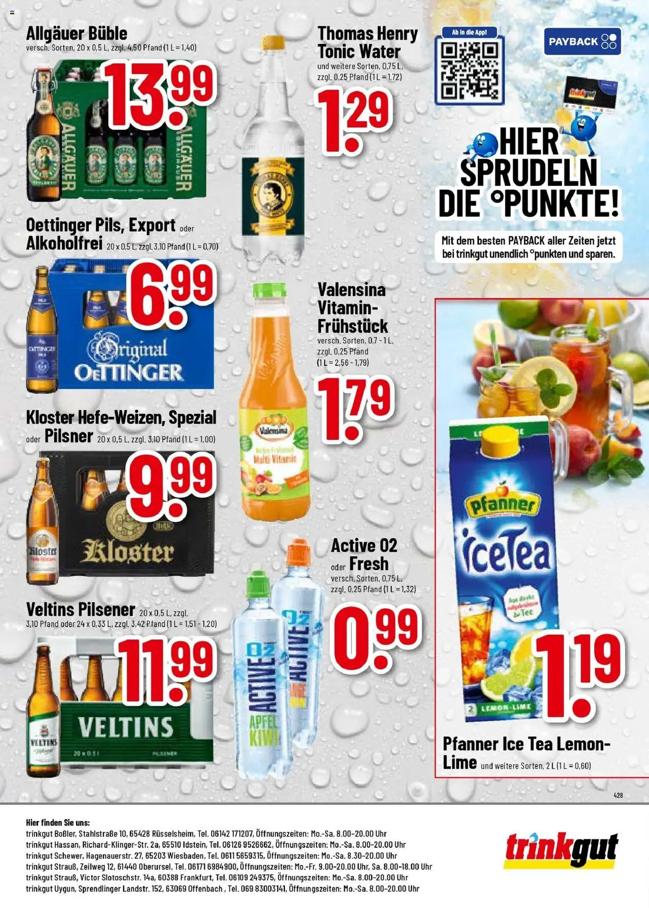 Trinkgut prospekt Idstein	 - gültig ab dem 20.07.2025 | Seite: 8 | Produkte: Oettinger, Valensina, Uhr, Veltins