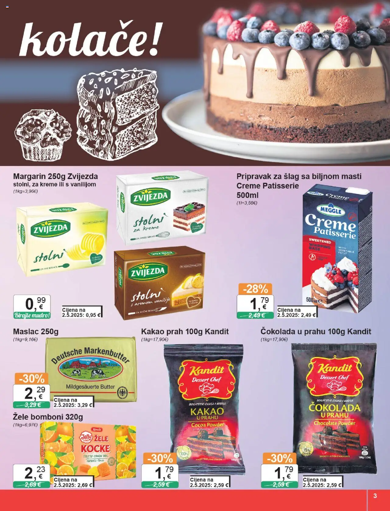 KTC katalog | vrijedi od 14.08.2025 | Stranica: 3 | Proizvodi: Čokolada, Bomboni, Kakao, Šlag