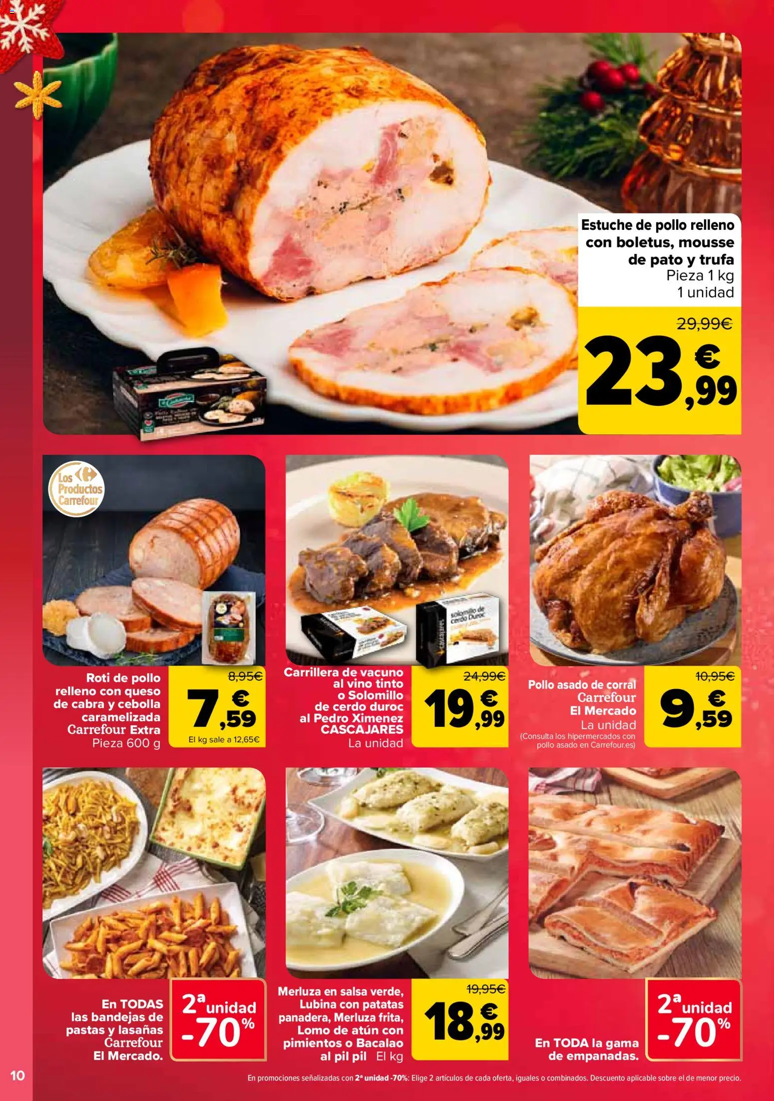 Carrefour folleto │ válido desde el 12.12.2025 | Página: 10 | Productos: Solomillo de cerdo, Mousse, Queso, Cerdo