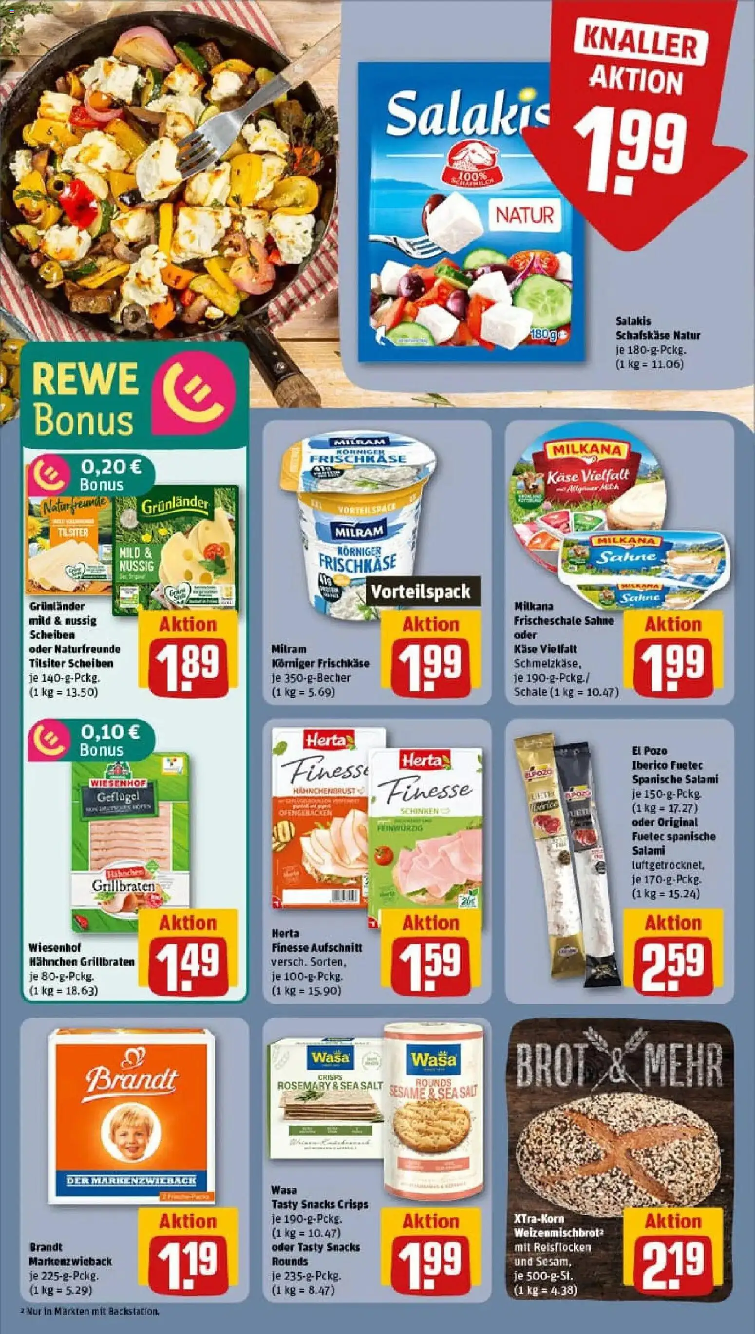 Rewe prospekt Brandenburg An Der Havel	 – gültig ab 26.01.2026 | Seite: 12 | Produkte: Käse, Milkana, Salakis, Frischkase