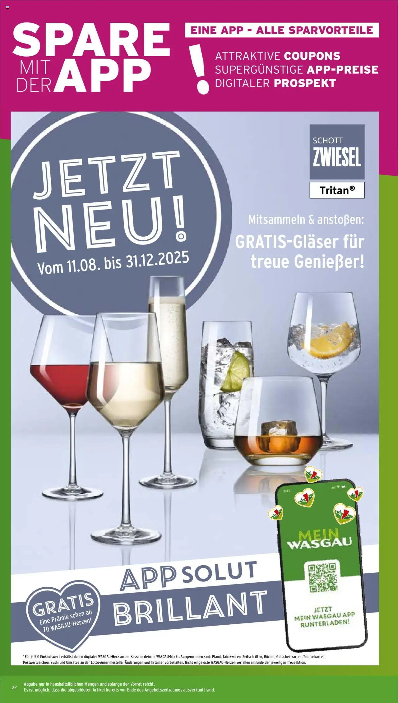 Wasgau Prospekt 	 - gültig ab dem 11.08.2025 | Seite: 22