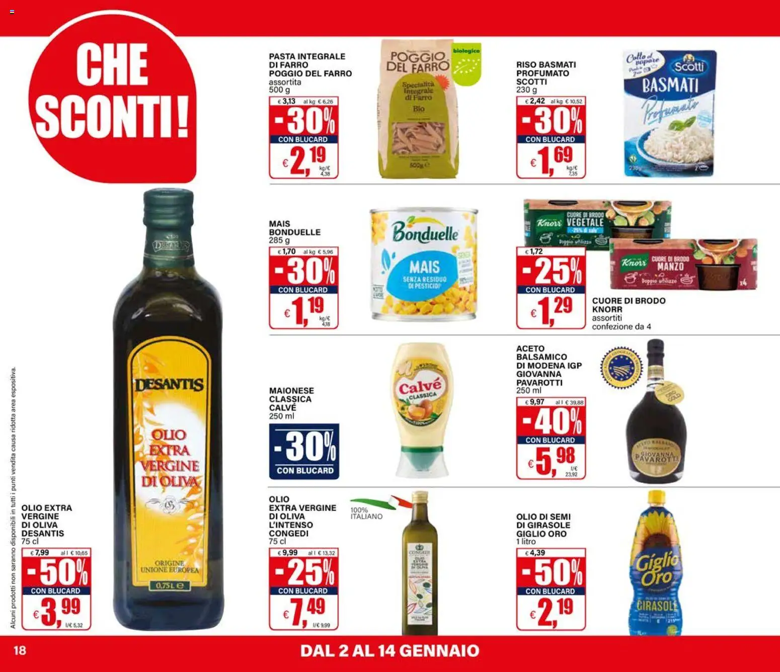 Volantino Il Gigante del 02.01.2026 | Pagina: 18 | Prodotti: Riso, Manzo, Aceto, Mais