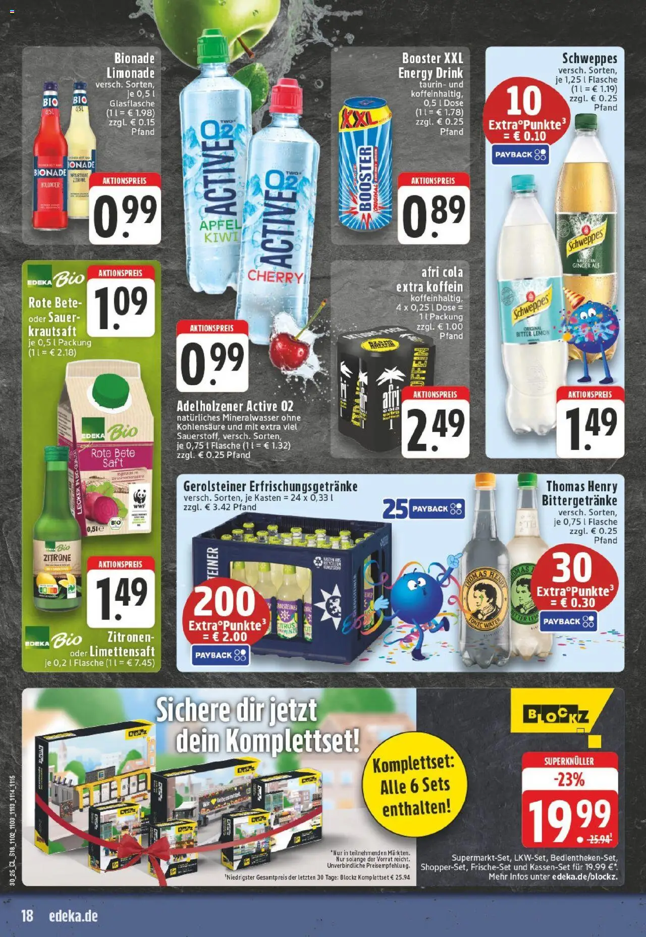 Edeka prospekt Hamm-Pelkum	 - gültig ab dem 20.07.2025 | Seite: 18 | Produkte: Energy, Adelholzener, Limonade, Zitrone