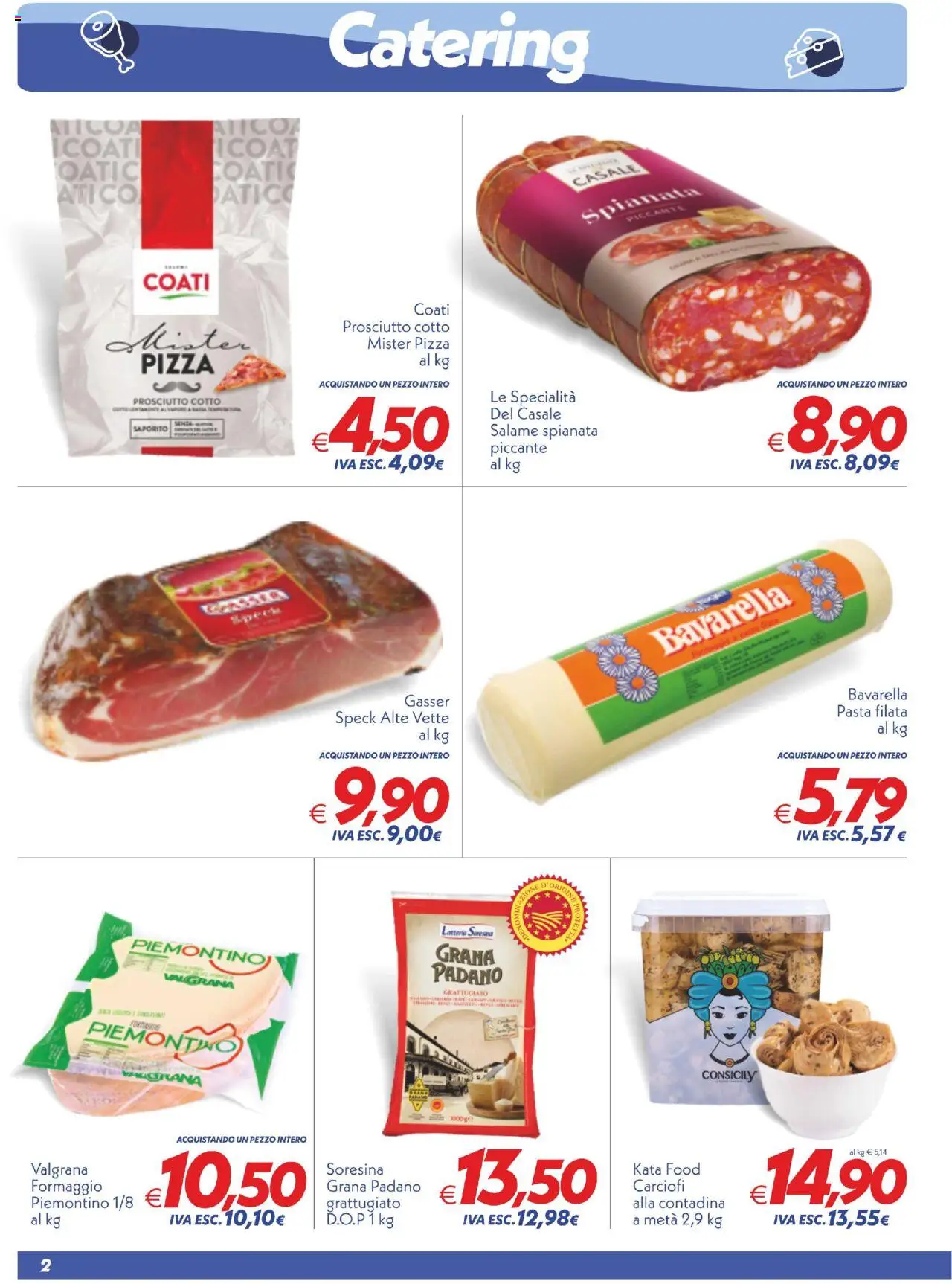 Volantino SuperConveniente del 03.10.2025 | Pagina: 2 | Prodotti: Speck, Formaggio, Carciofi, Grana Padano