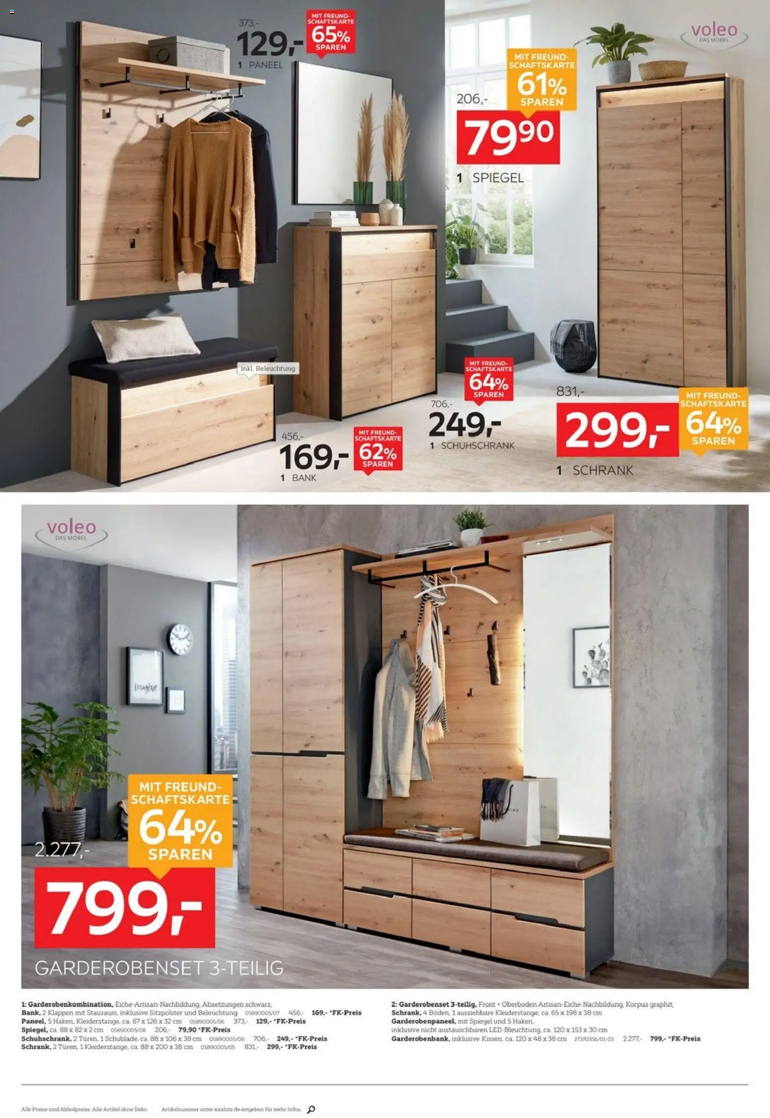 XXXLutz Big Sale – gültig ab 29.03.2026 | Seite: 12 | Produkte: Schrank, Spiegel, Garderobenset
