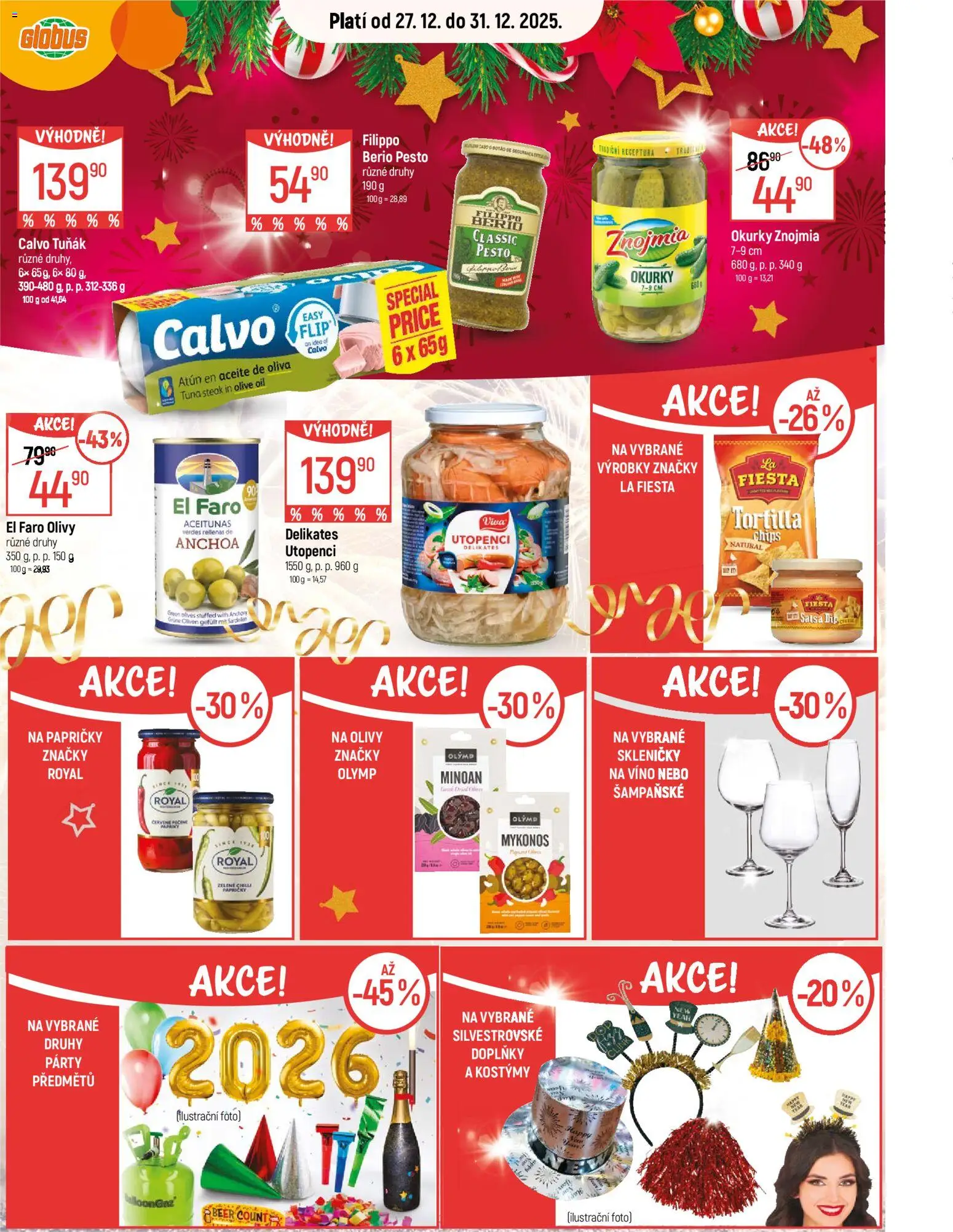Globus leták - Liberec od 27.12.2025 | Strana: 15 | Produkty: Šampaňské, Steak, Tortilla, Skleničky