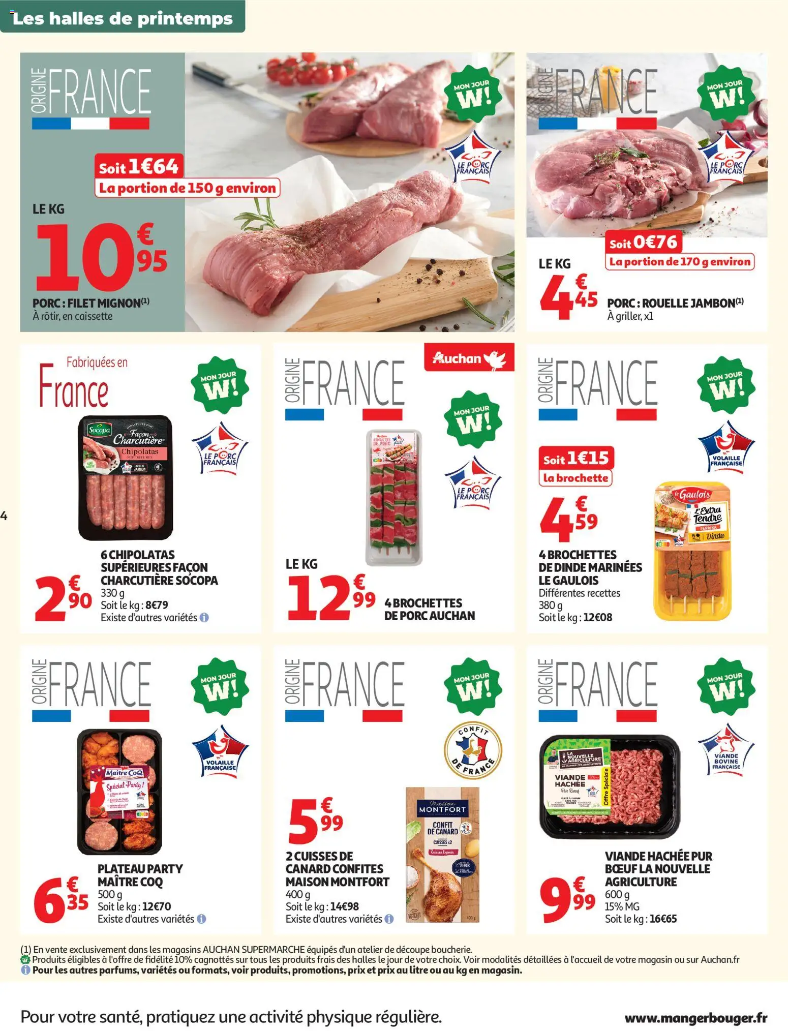 {H1} | Page: 4 | Produits: PC, Paprika, Confit de canard, Viande