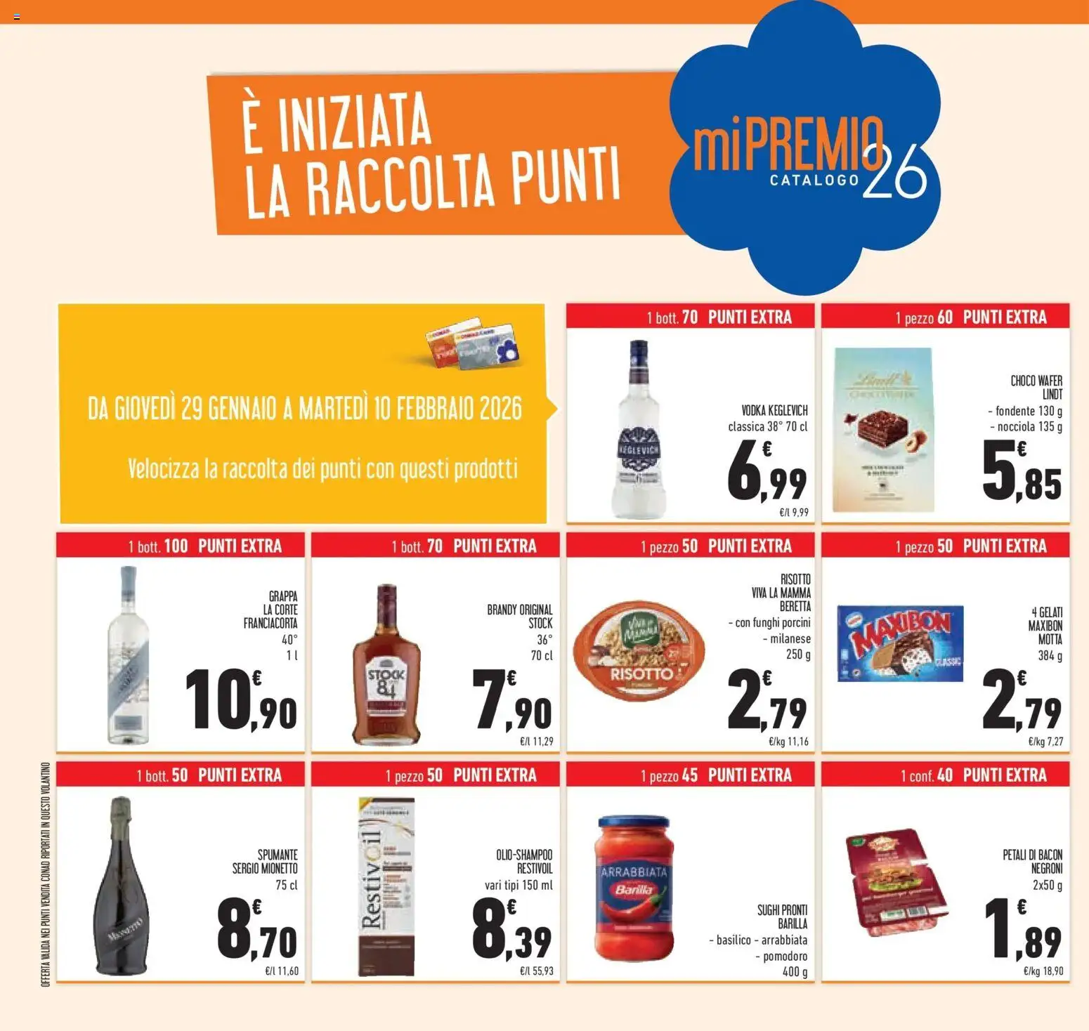 Volantino Conad del 29.01.2026 | Pagina: 30 | Prodotti: Shampoo, Basilico, Spumante, Grappa