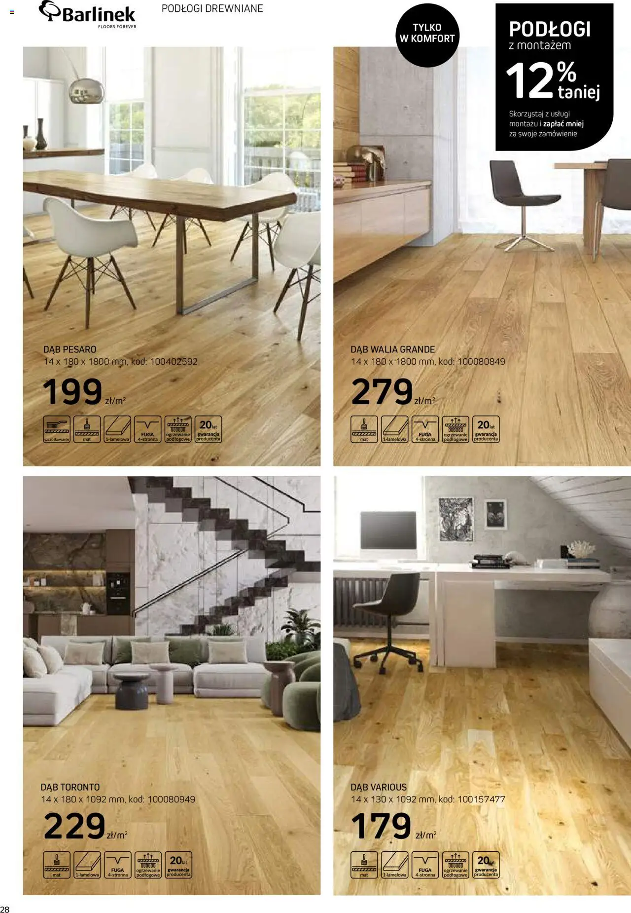 Komfort Gazetka - Katalog Podłogi I Drzwi od 26.06.2024 | Strona: 28