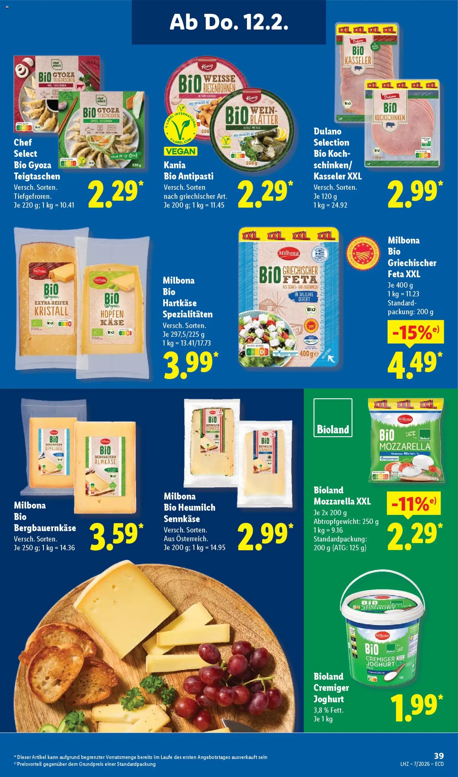 Lidl - Prospekt – gültig ab 09.02.2026 | Seite: 57 | Produkte: Käse, Joghurt, Mozzarella, Wein