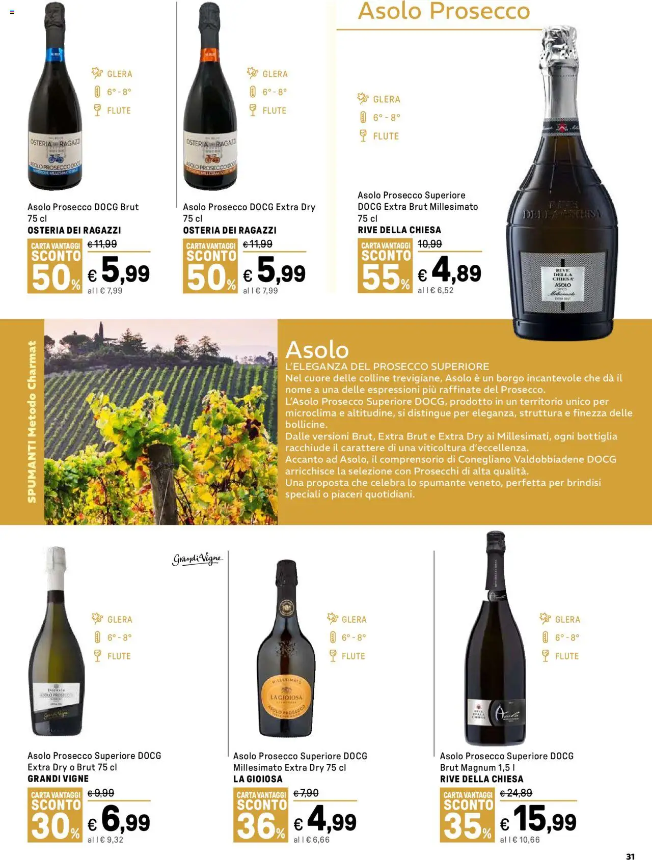 Volantino Iper del 13.10.2025 | Pagina: 31 | Prodotti: Prosecco, Spumante, Bottiglia