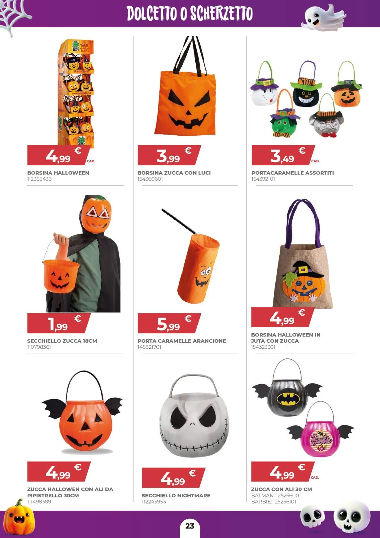 Volantino Toys Center del 02.10.2025 | Pagina: 23 | Prodotti: Caramelle, Zucca