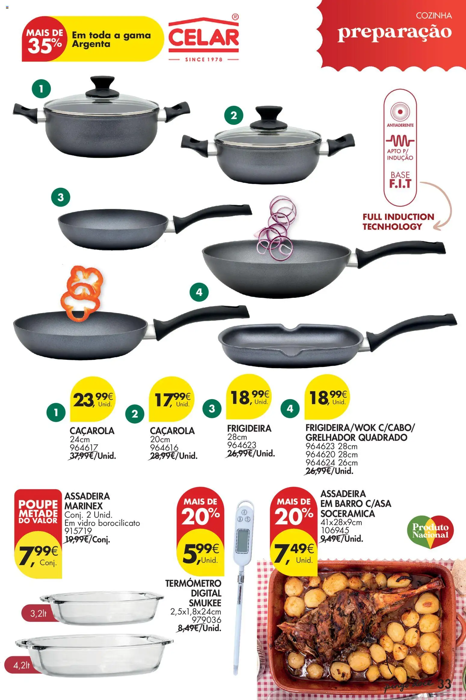 Pingo Doce - Natal │ válido de 11.11.2025 | Página: 33 | Produtos: Termómetro, Frigideira, Base