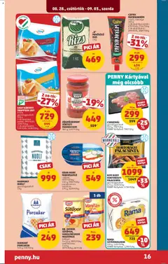 PENNY akciós ujság - amely érvényes a következő dátumtól: 28.08.2025 | Oldal: 18 | Termékek: Sűrített paradicsom, Porcukor, Csirkemáj, Trappista sajt
