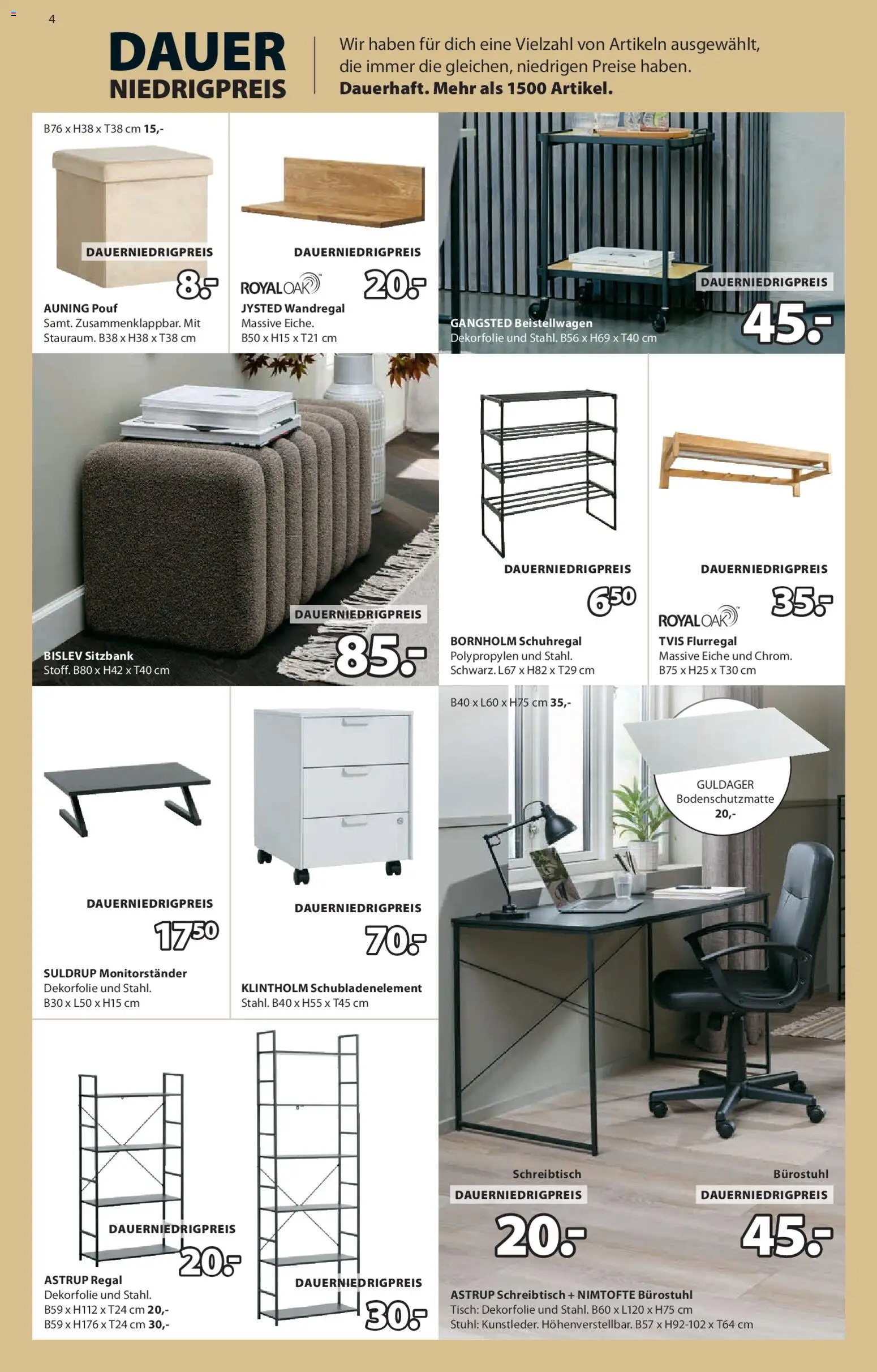 JYSK Prospekt 	 – gültig ab 15.02.2026 | Seite: 4 | Produkte: Sideboard, Esstisch, Tisch, Stuhl