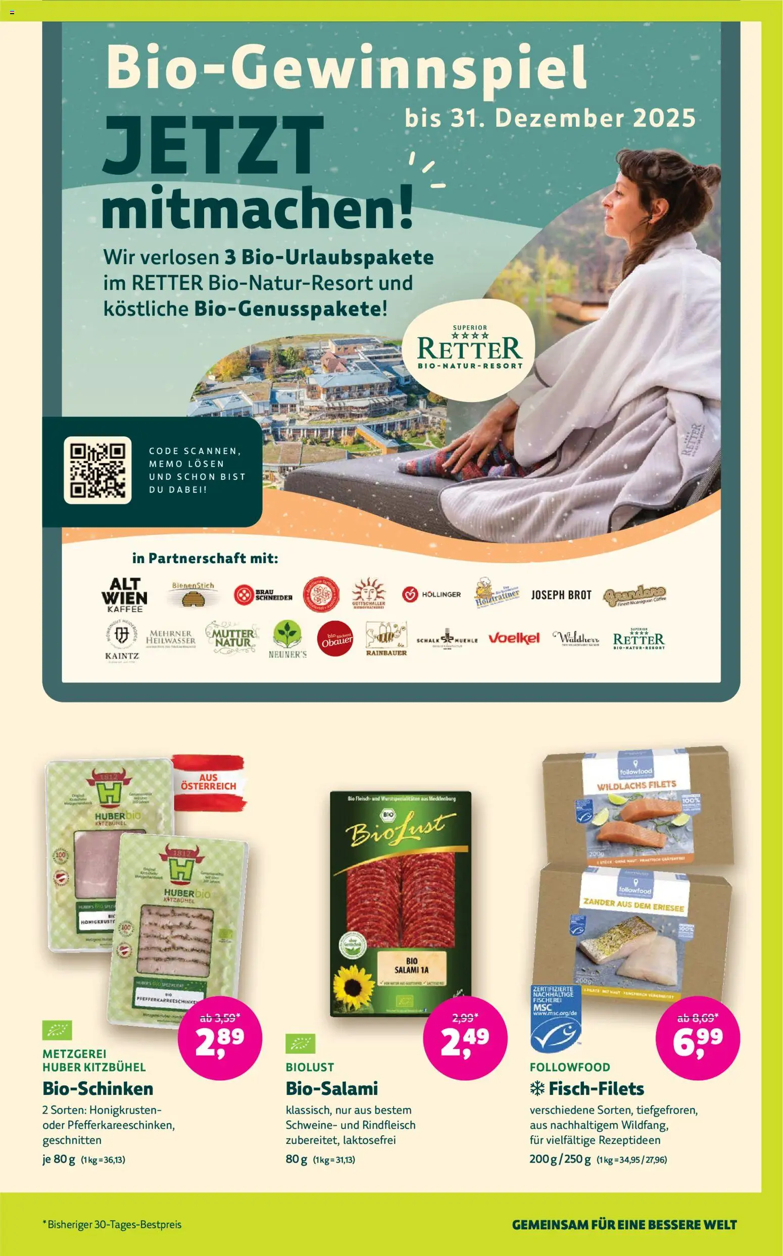 Denns BioMarkt Angebote gültig ab 05.11.2025 | Seite: 7 | Produkte: Brot, Kaffee, Salami, Rindfleisch