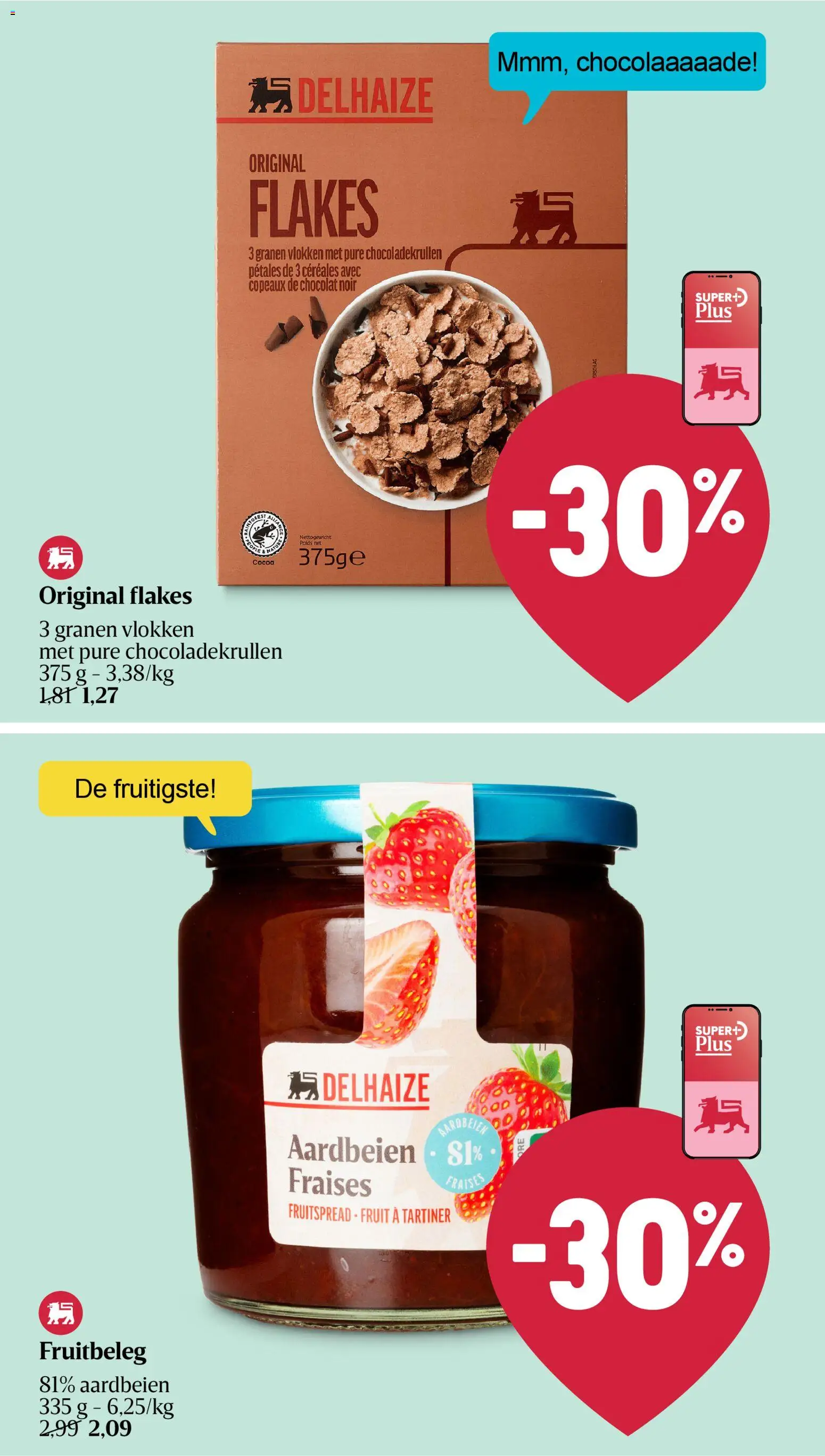 {H1} | Pagina: 6 | Producten: Aardbeien, Granen, Vlokken, Fruit