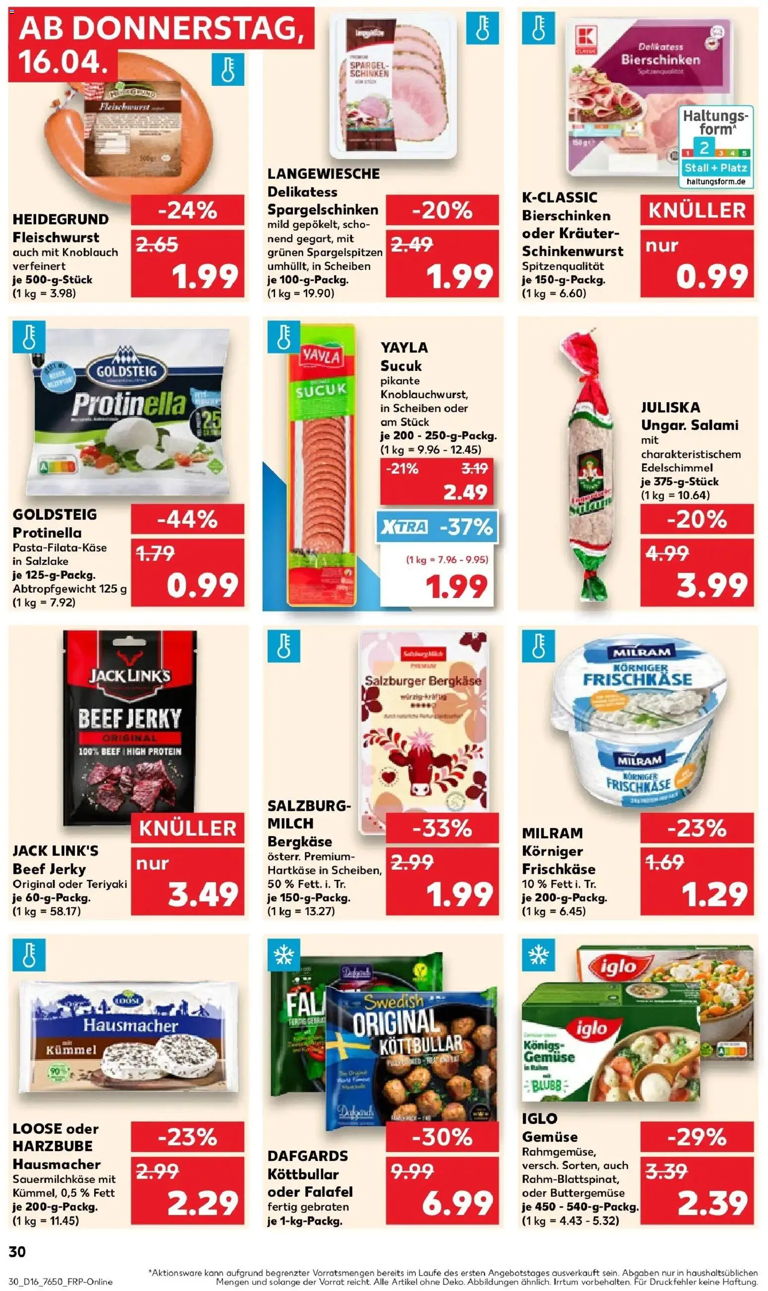 Kaufland Prospekt Göppingen	 – gültig ab 13.04.2026 | Seite: 42 | Produkte: Spargel, Gemüse, Knoblauch, Schinken