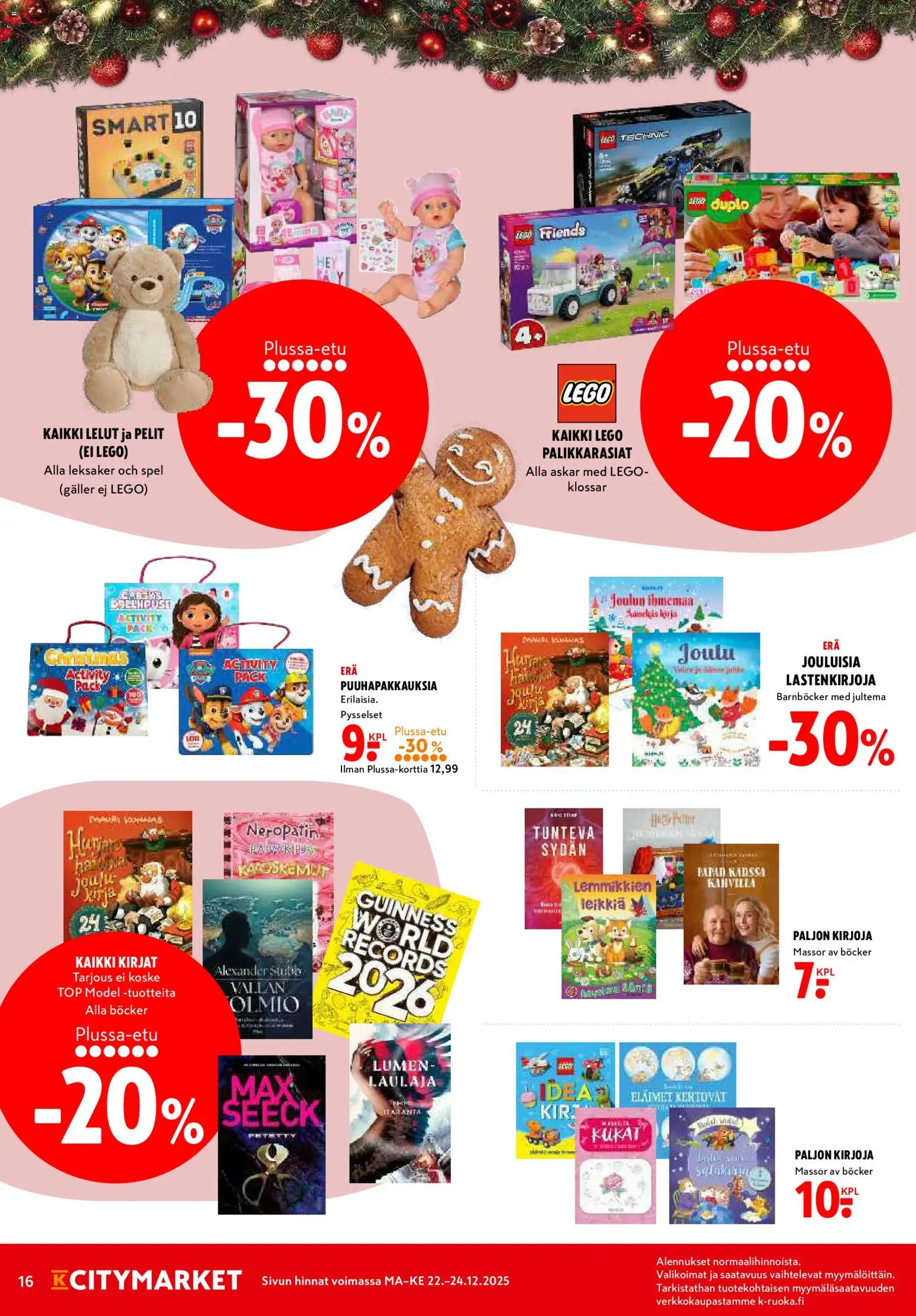 K-Citymarket tarjoukset - Joulu – voimassa 22.12.2025 alkaen | Sivu: 16
