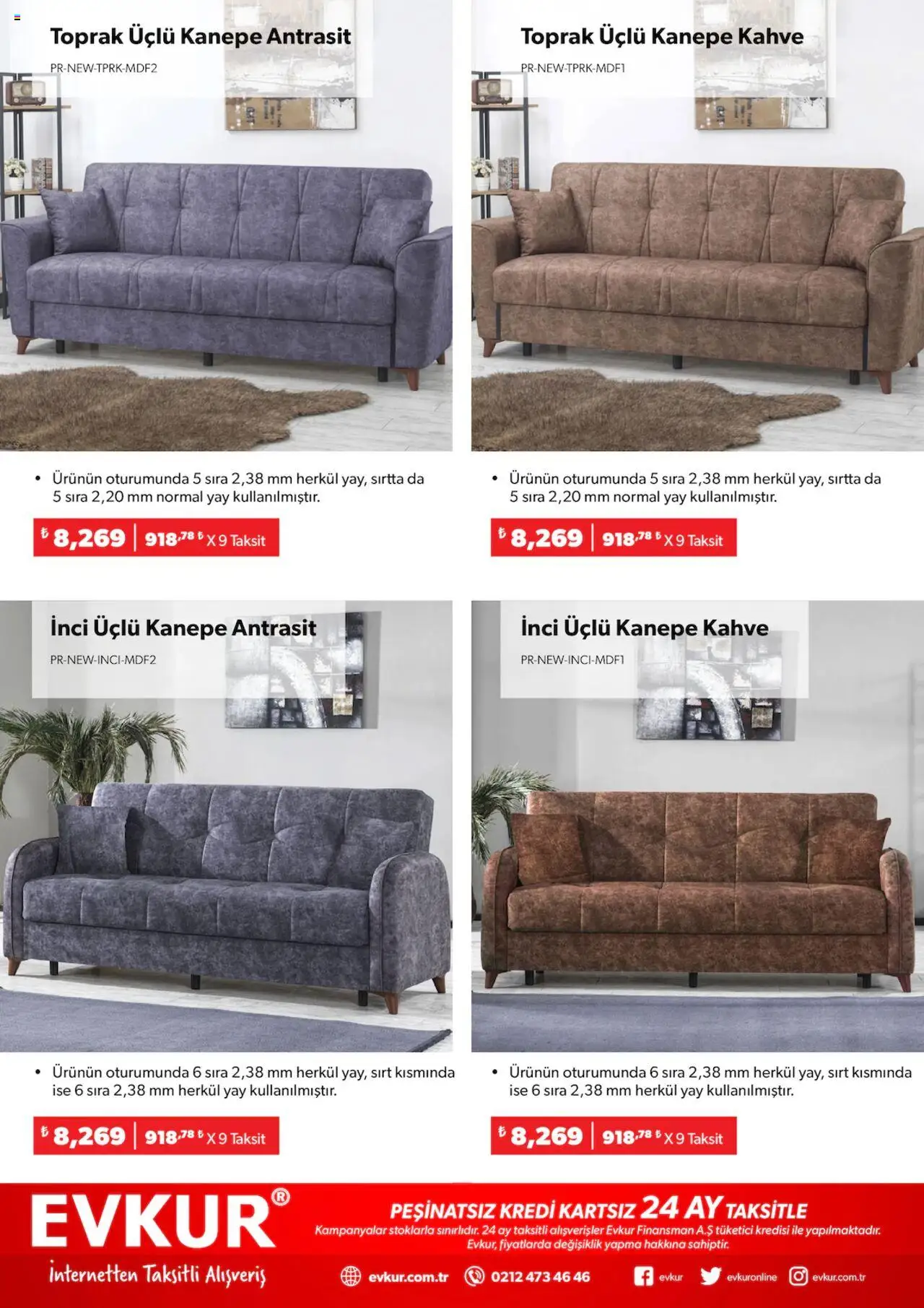 Evkur Katalog - 06.10.2025 tarihinden itibaren geçerlidir | Sayfa: 10 | Ürünler: Kanepe, Kahve