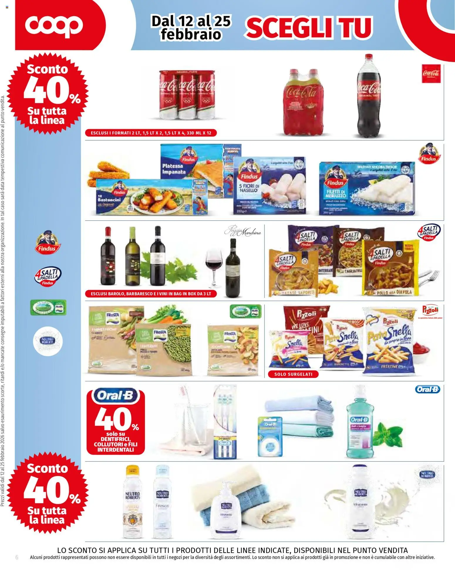 Volantino COOP del 12.02.2026 | Pagina: 6 | Prodotti: Pollo, Merluzzo, Data, Padella
