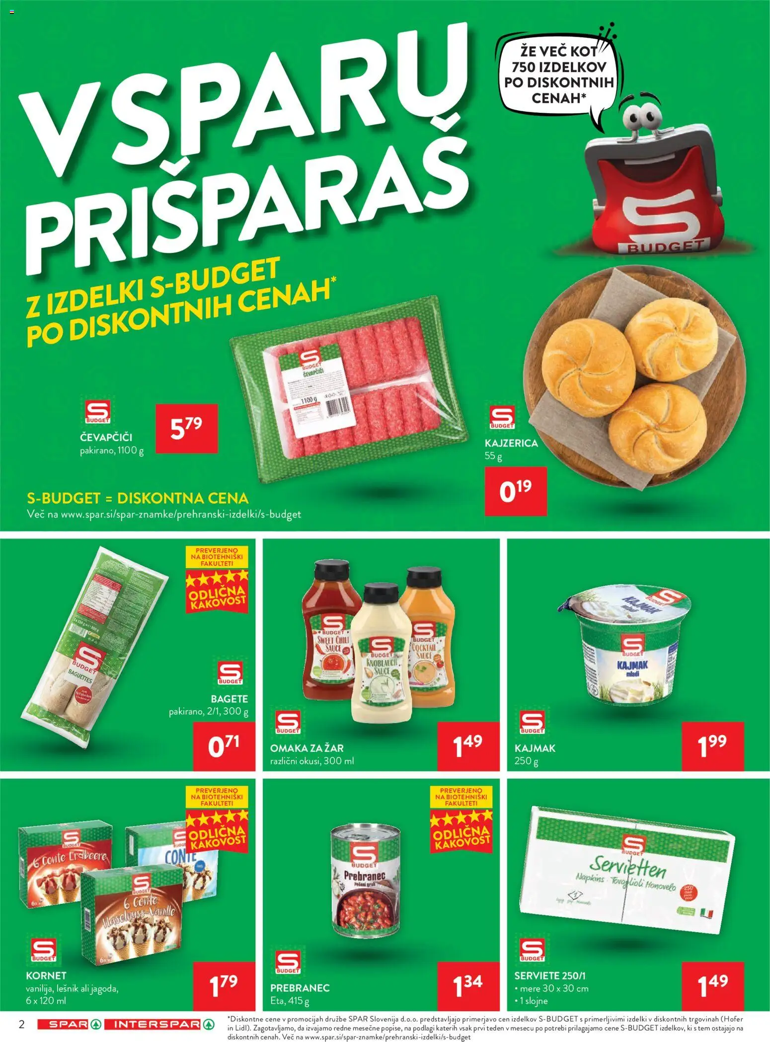 Novi Spar katalog ponudbe – veljaven od 15.04.2026 | Stran: 2