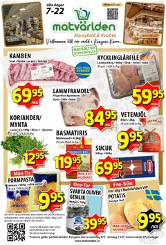 Matvärlden - erbjudanden - Förhandsvisning av reklamblad från butik Matvärlden aktuell från 08.09.2025