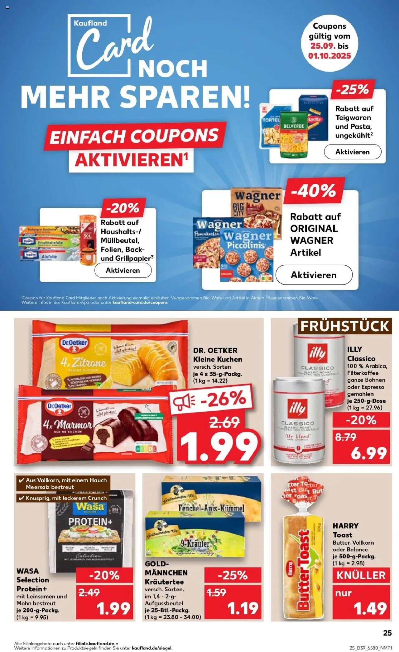 Kaufland prospekt Helmstedt	 – gültig ab 25.09.2025 | Seite: 25 | Produkte: Butter, Zitrone, Piccolinis, Kuchen