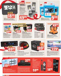 Puuilo-mainoslehti voimassa 08.12.2025 alkaen | Sivu: 12 | Tuotteet: Kaiutin, Kaukosäädin, TV, Lasinpesuneste