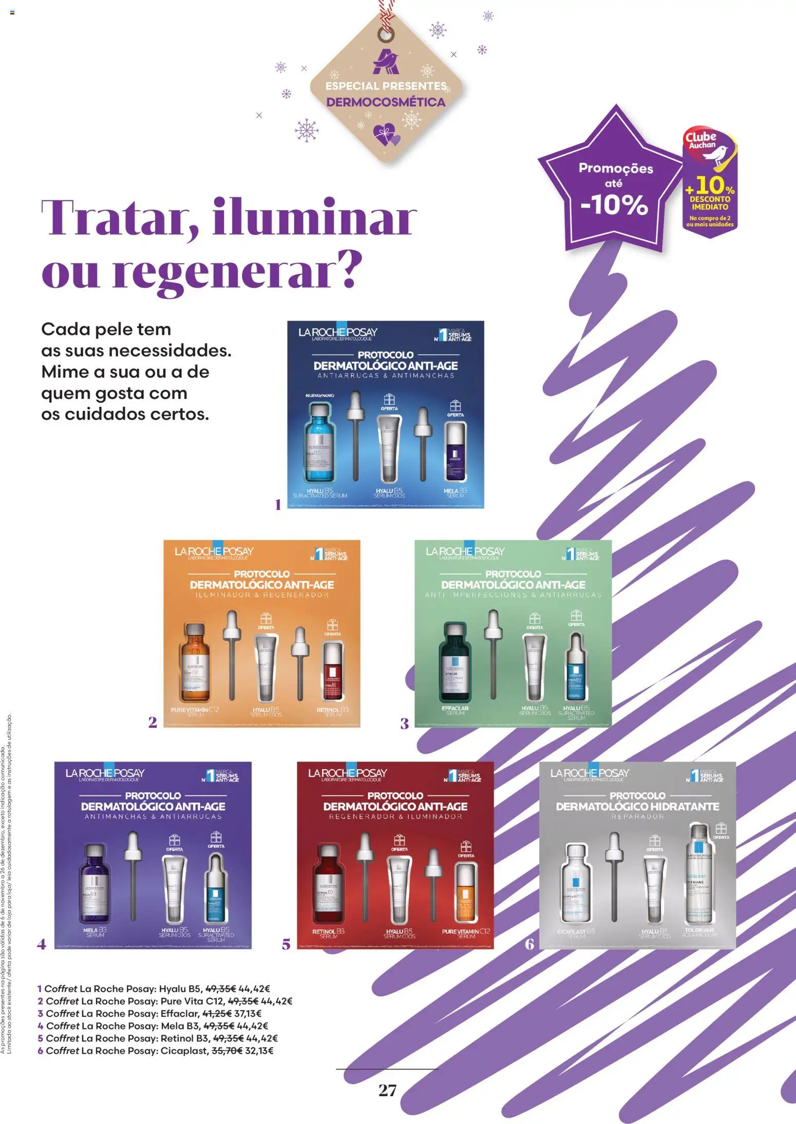 Auchan - Vem aí o Natal │ válido de 06.11.2025 | Página: 27 | Produtos: Iluminador, Sérum
