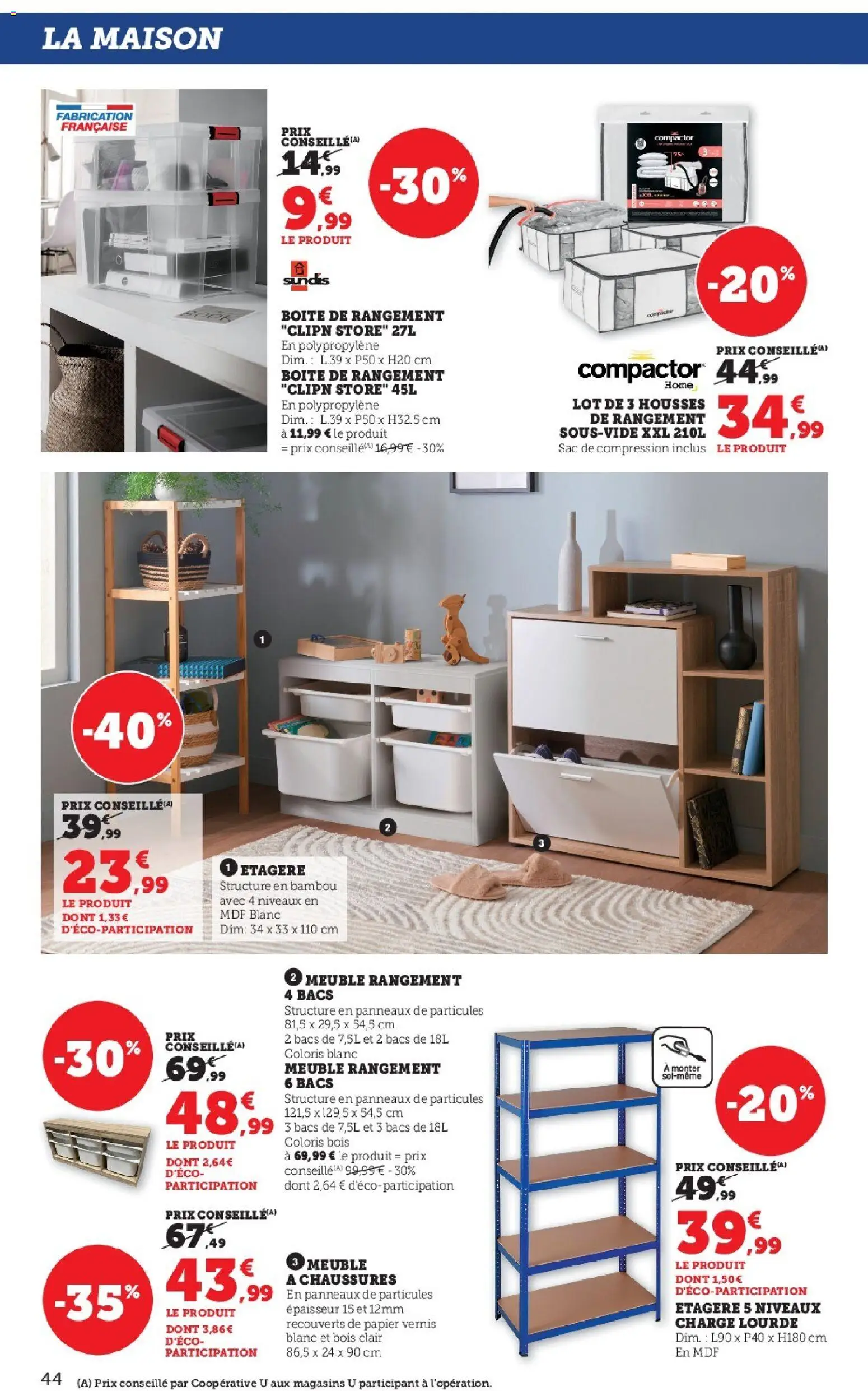 {H1} | Page: 44 | Produits: Meuble, Sac, Étagère, Boîte de rangement