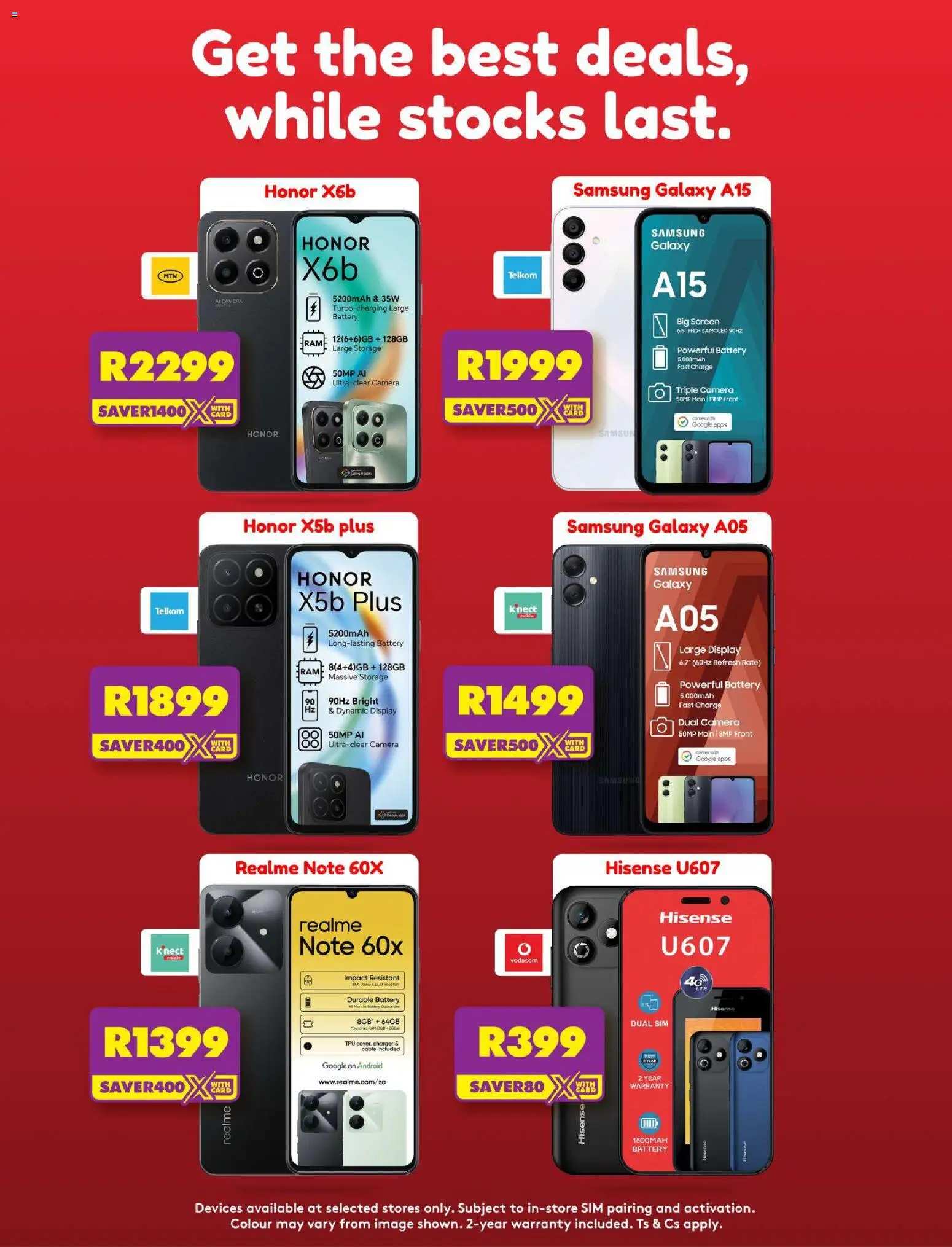 New Shoprite catalogue – valid from 16.03.2026 | Page: 4 | Products: Sim, Camera, Battery