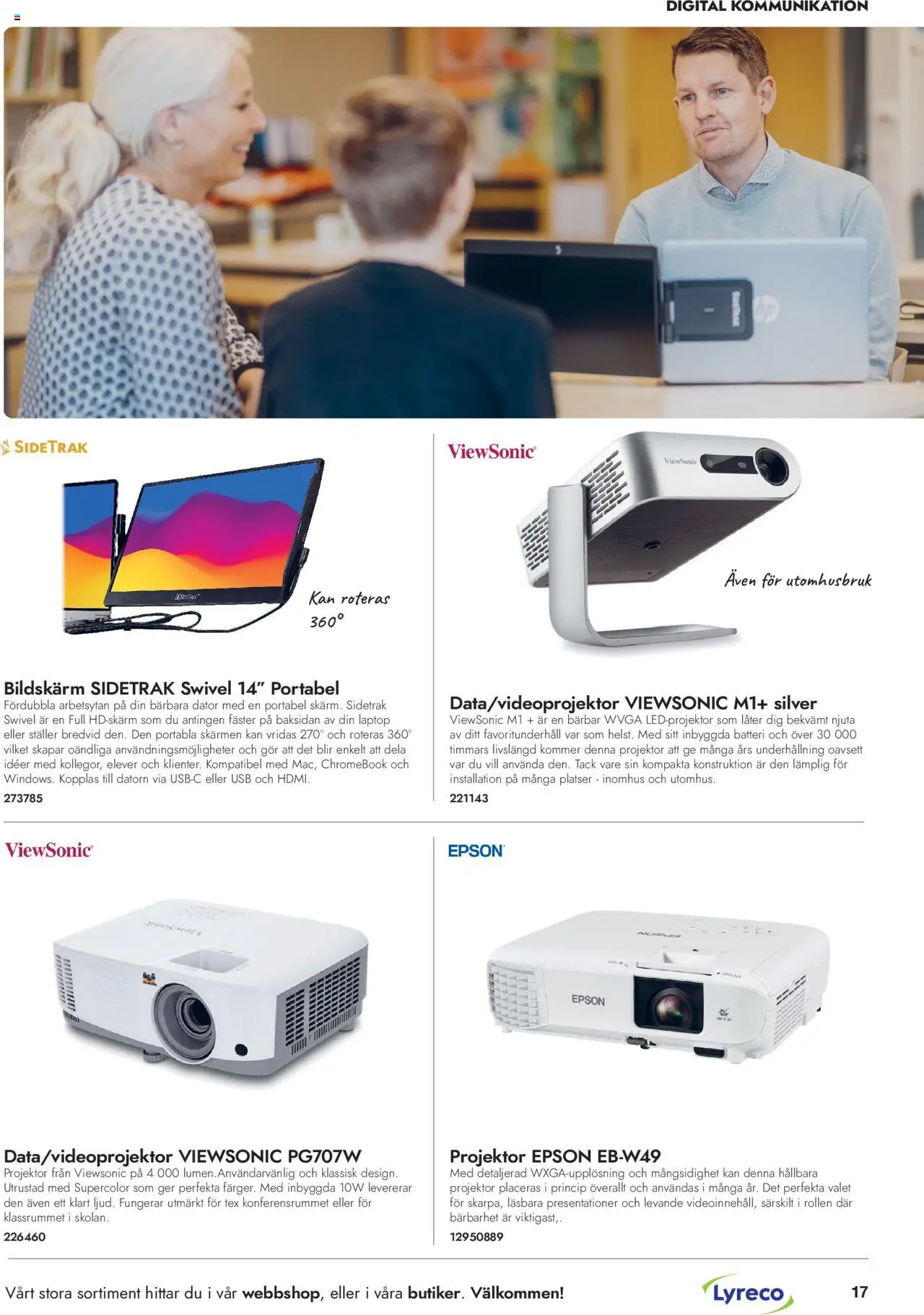 Lyreco reklamblad aktuell från 01.07.2024 | Sida: 17 | Produkter: Batteri, Bildskärm, Dator, USB