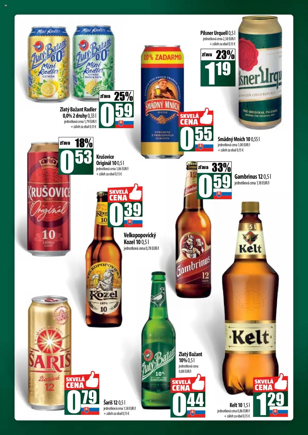 Nové COOP Jednota akcie – leták je platný od 09.10.2025 | Strana: 49 | Produkty: Radler, Smädný Mních, Rádio, Gambrinus