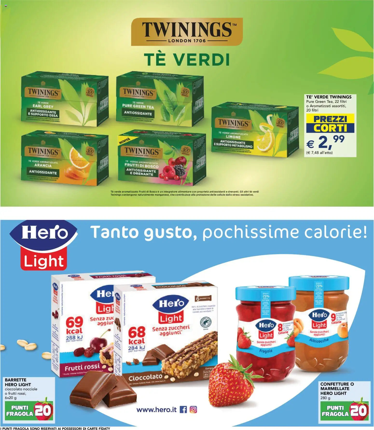 Volantino Esselunga S del 12.03.2026 | Pagina: 23 | Prodotti: Cioccolato, Tè, Fragole, Arancia