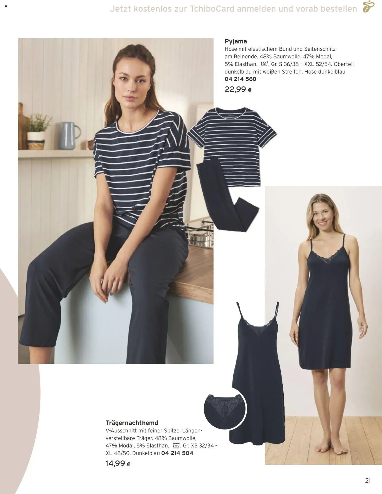 Tchibo Eduscho - Katalog April 2026 gültig ab 01.04.2026 | Seite: 21 | Produkte: Hose, Pyjama