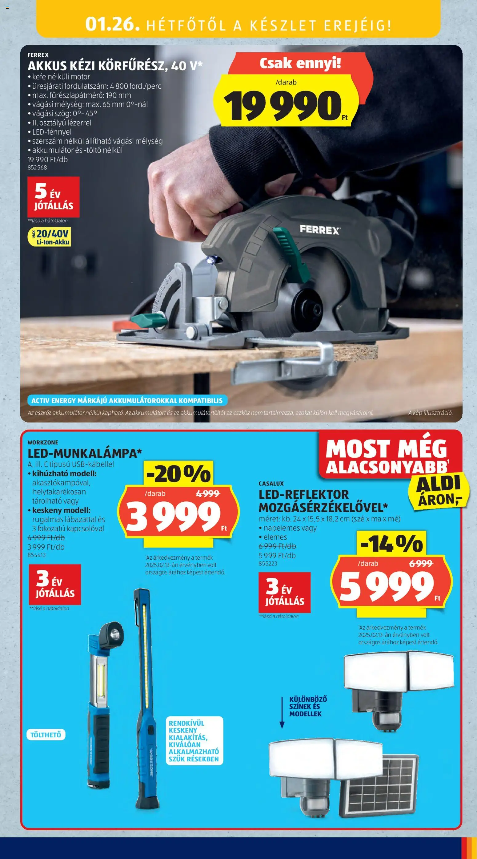 Aldi akciós ujság - amely érvényes a következő dátumtól: 22.01.2026 | Oldal: 17 | Termékek: Akkumulátor, Töltő, Kefe