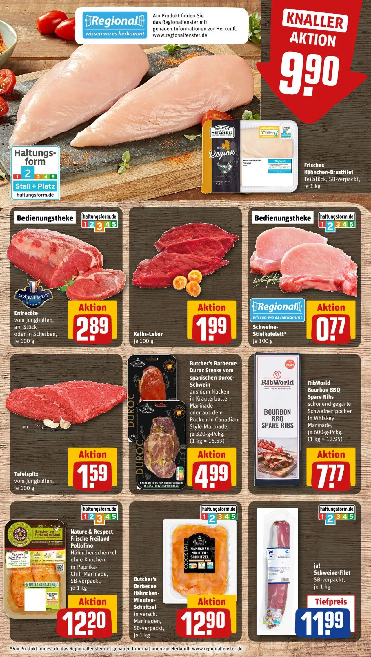 Rewe Prospekt 	 - gültig ab dem 16.06.2025 | Seite: 8 | Produkte: Kalbsleber, Paprika, Steak, Bourbon