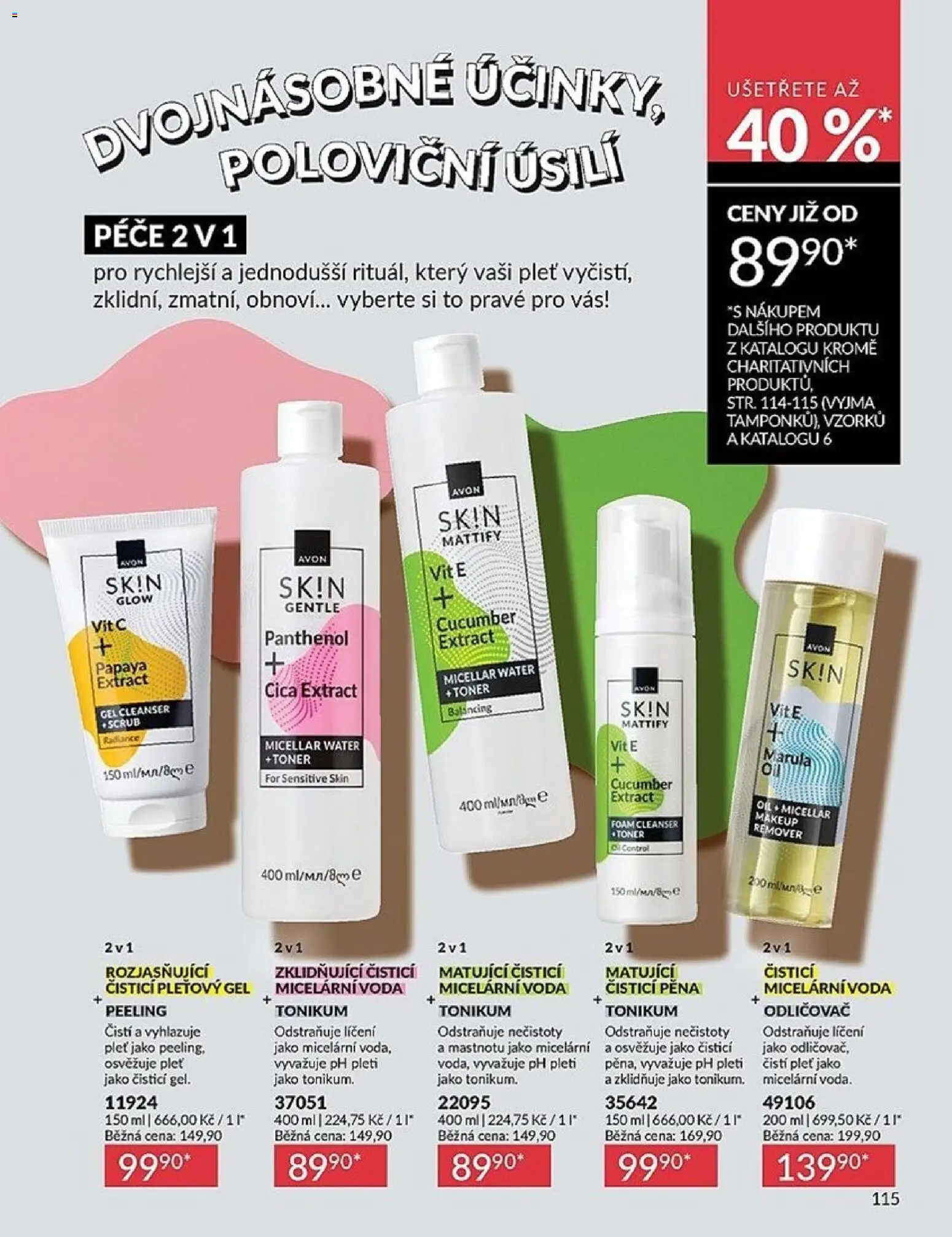 Avon Katalog 05/2026 od 01.05.2026 | Strana: 115 | Produkty: Voda, Makeup, Toner, Peeling