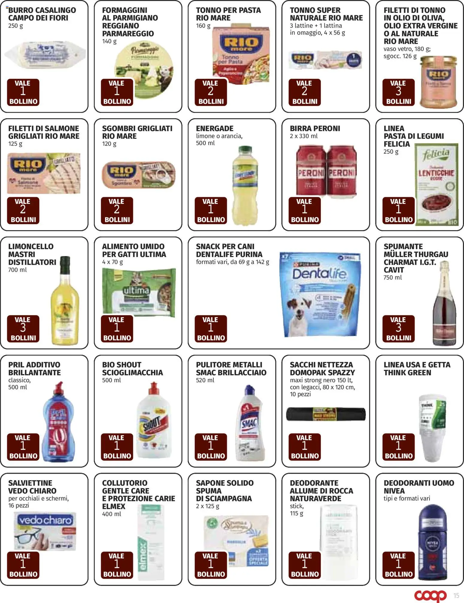 Volantino COOP del 08.01.2026 | Pagina: 15 | Prodotti: Birra, Collutorio, Olio, Occhiali