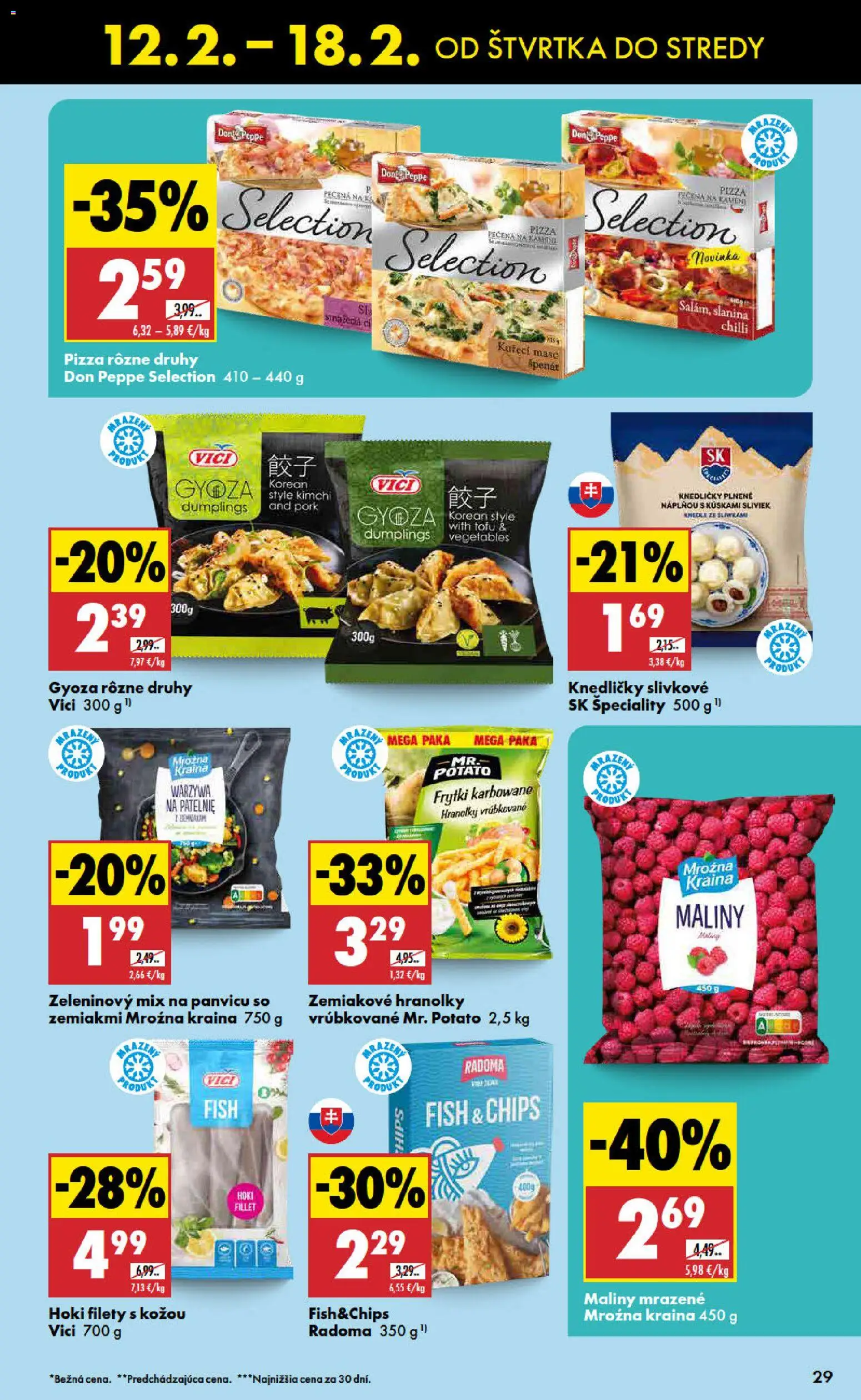 Nové Biedronka akcie – leták je platný od 12.02.2026 | Strana: 29 | Produkty: Slanina, Tofu, Chilli, Maliny