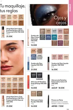 Vista previa Oriflame - Catálogo Campaña 5 válido desde el 01.04.2026 | Página: 105 | Productos: Maquillaje, Polvo, Máscara, Sombra de ojos